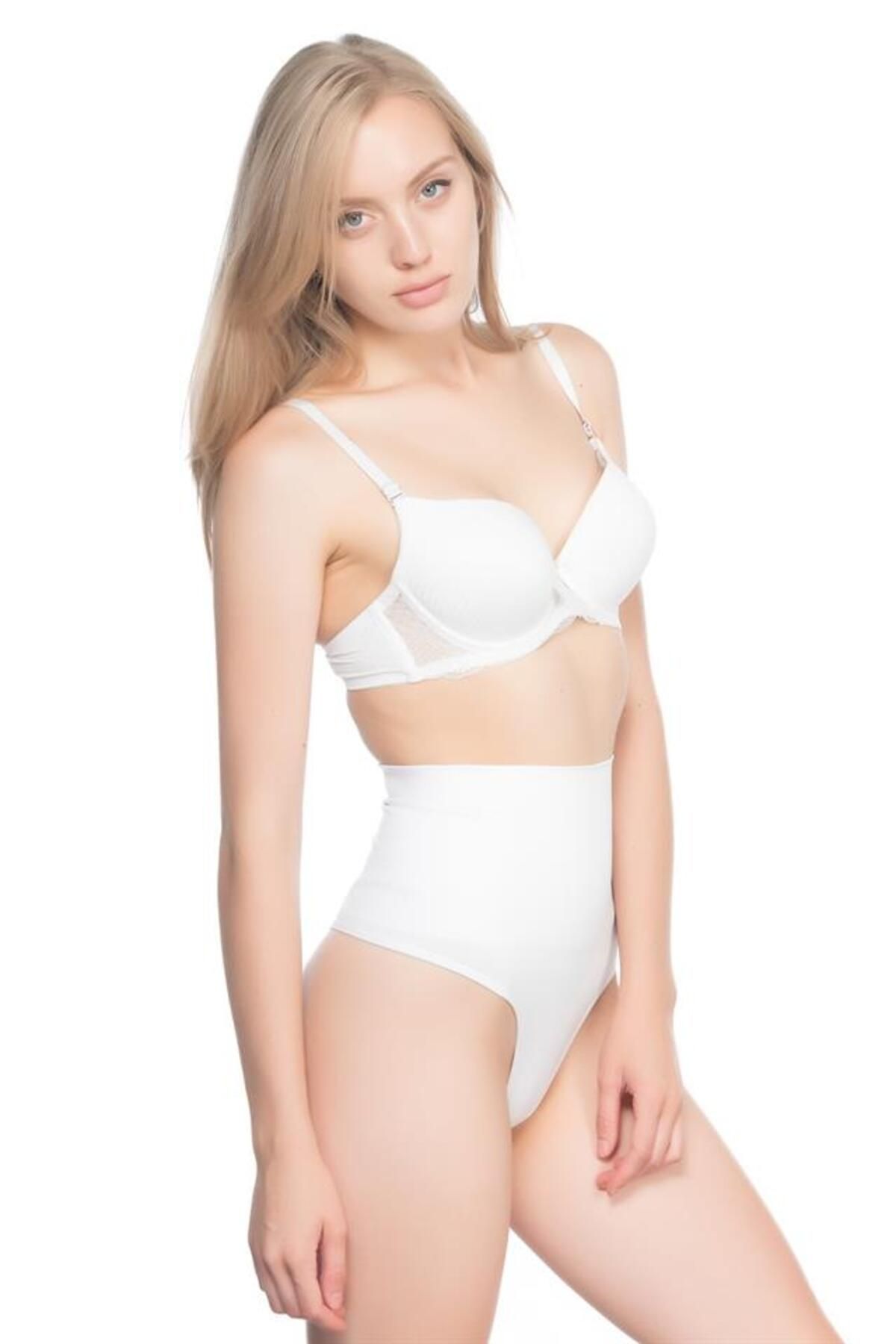 YNSGLOBAL Beyaz Emay 2020 Double String Korse