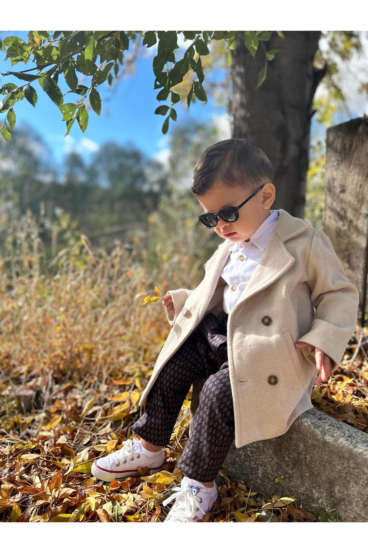 favorimkids KREM Kaşe Bebek Çocuk Kaban fotoğrafı 5 (önizleme)