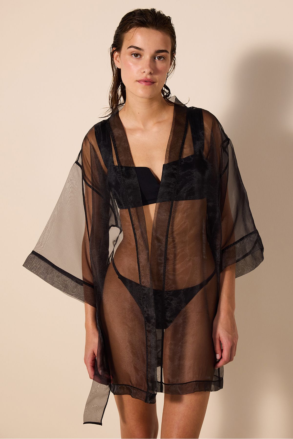 Penti-Black Perola Kimono 1