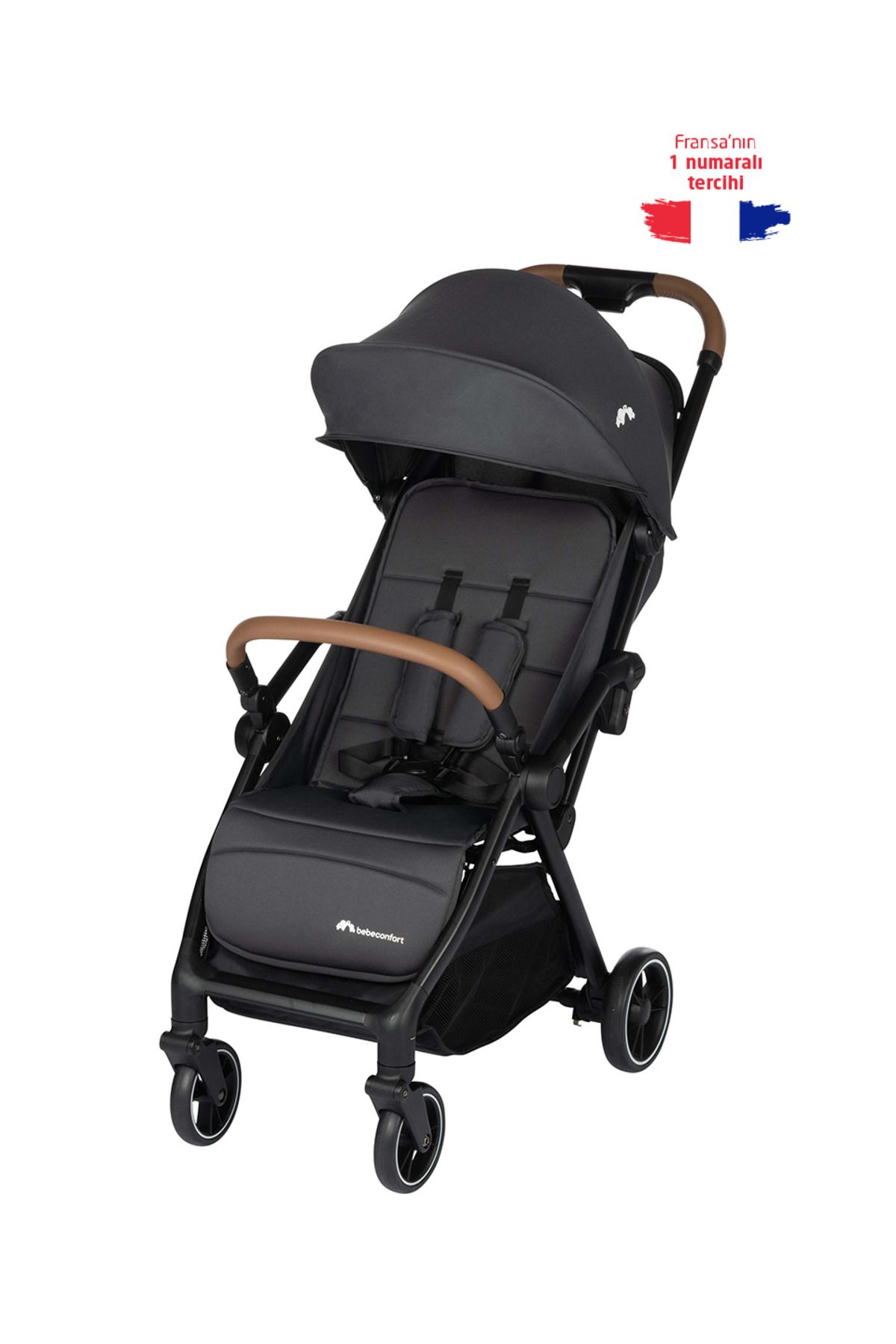 BEBE CONFORT Bebeconfort Sunlite Otomatik Katlanan Kompakt Bebek Arabası Mineral Graphite