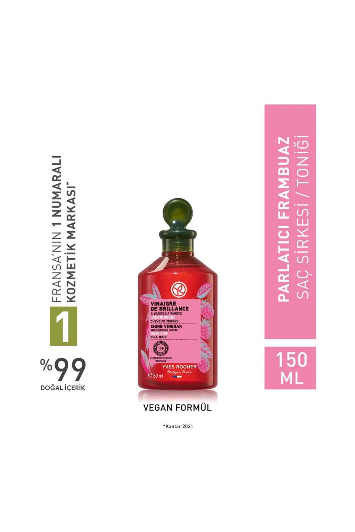 Yves Rocher Frambuaz Saç Sirkesi / Toniği - Normal Saçlar / Brillance 150 ml