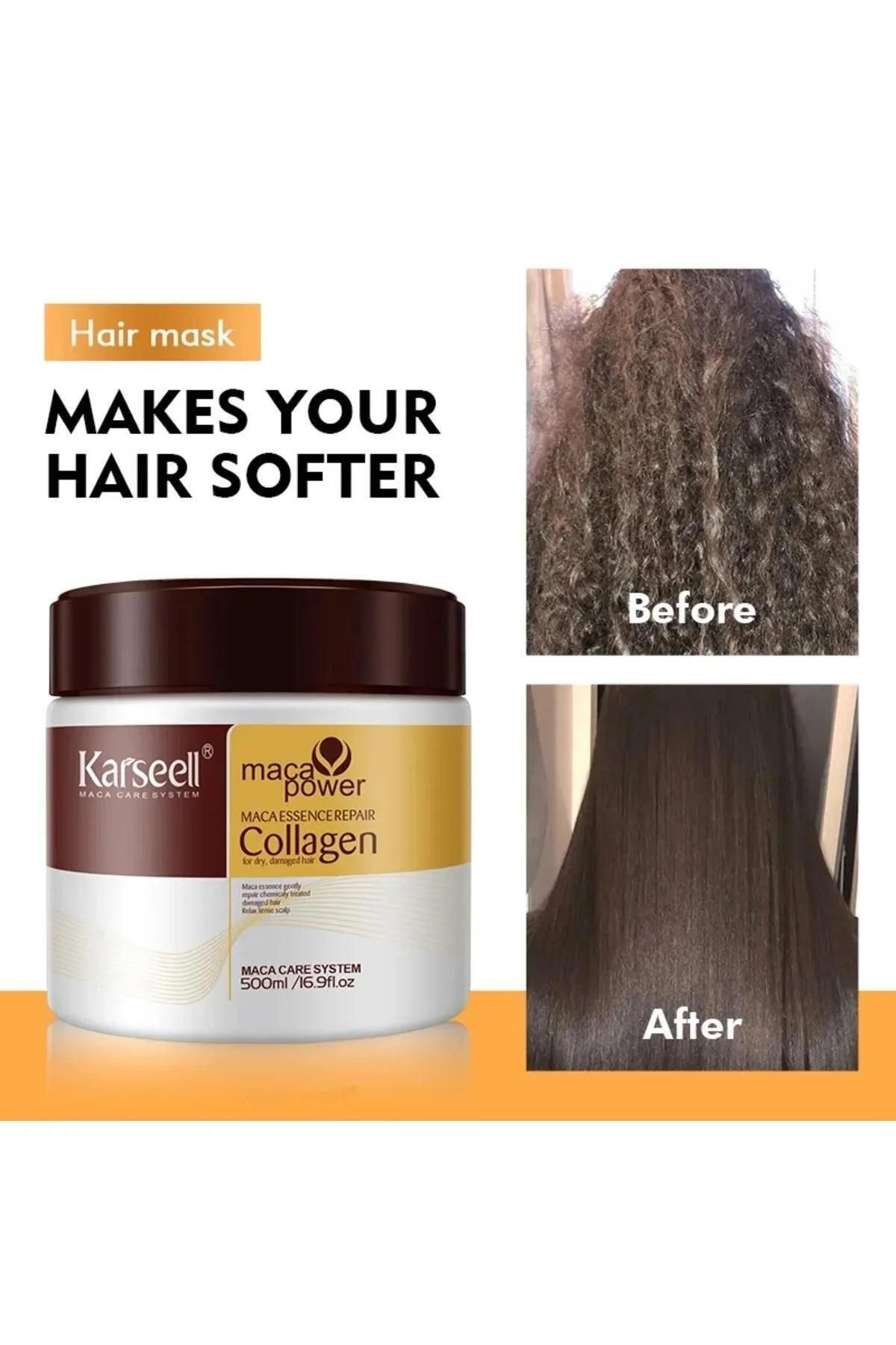 Fontenay-Karsell Collagen Hair Mask + Premium Keratin Conditioner + Hair Massage Comb P. Set of 3 3