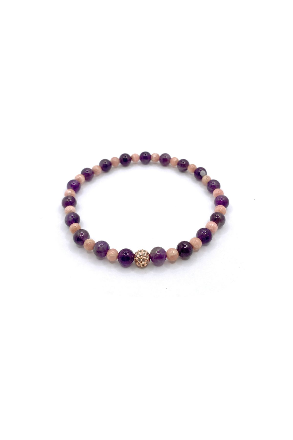 OSMANLI DOĞAL TAŞ-4mm 6mm Genuine Original Rhodochrocite Amethyst Natural Stone Line Bracelet 3