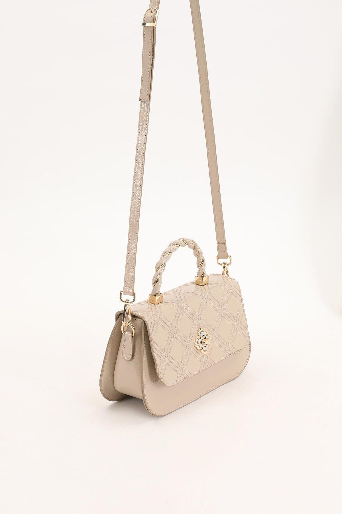 Levidor-Mink Patent Leather Embossed Patterned Handbag 2