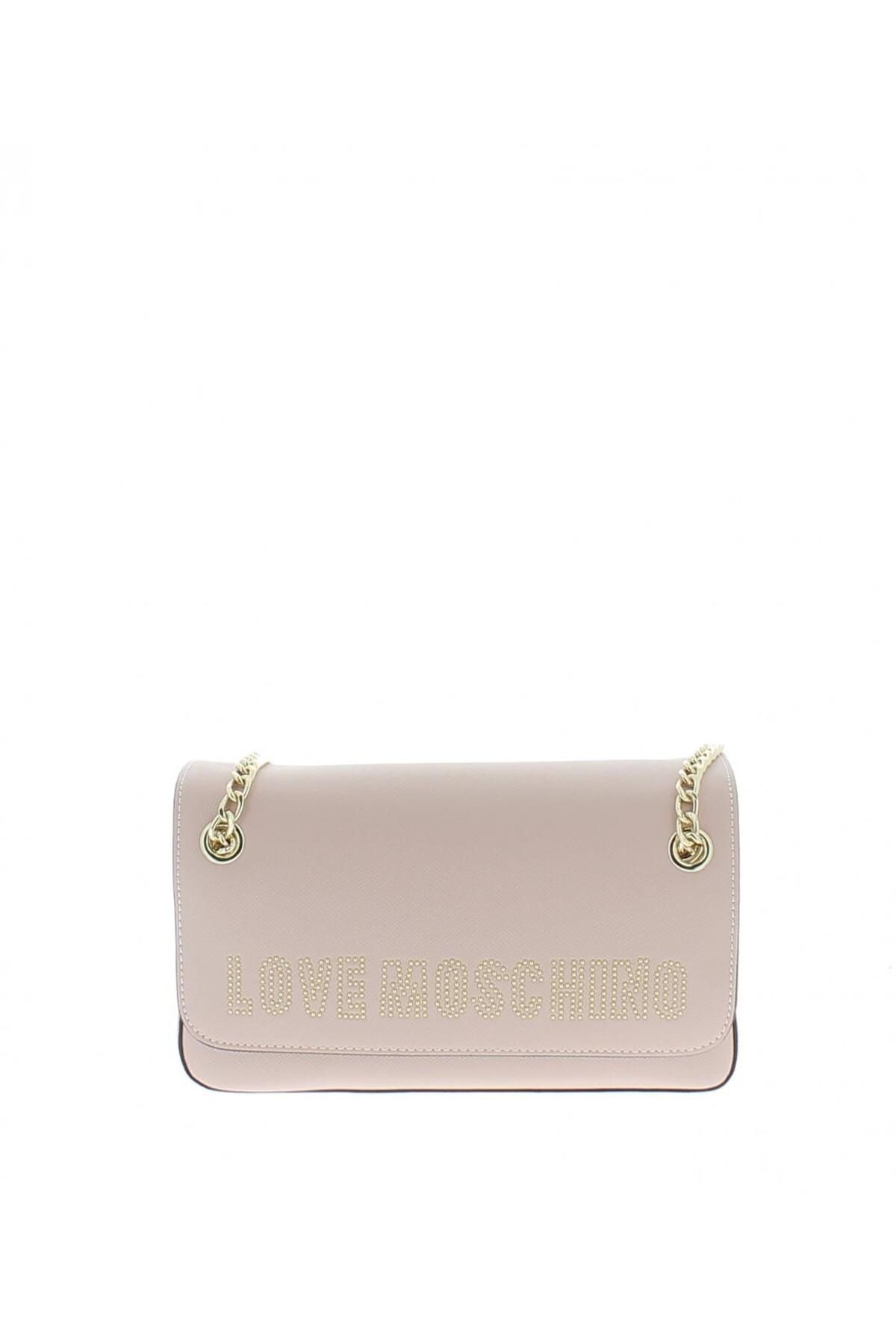 کیف شانه ای صورتی زنانه JC4212PP0GKG0609 پودر Moschino Love Moschino