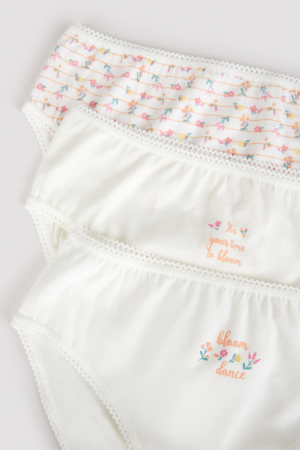 Penti-Girl's Bloom Dance Organic 3-Piece Slip Panties 5