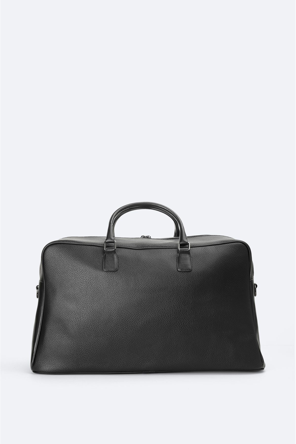 Avva-Men's Black Leather Look Travel Bag A41Y9106 4