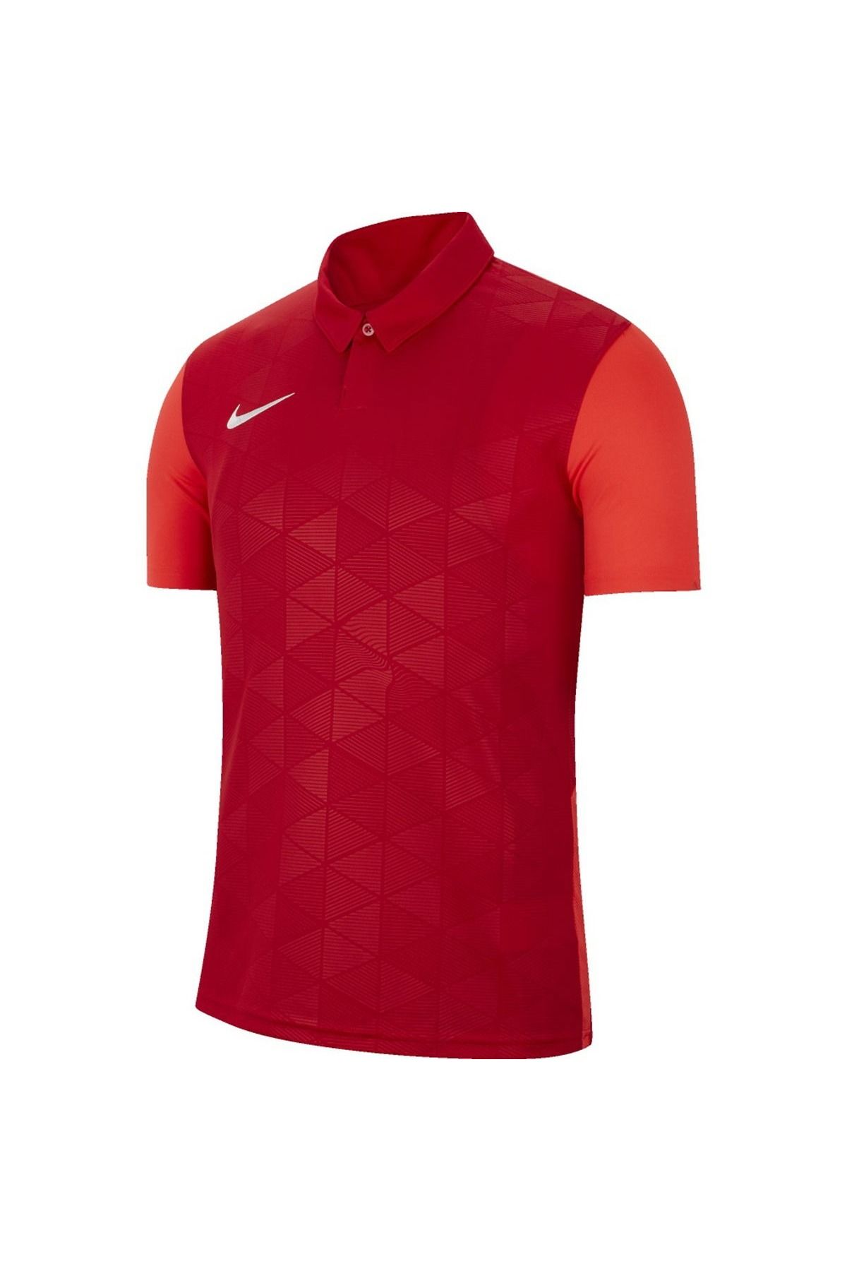 Nike-Trophy Iv Polo Kids Red Classic Collar Jersey 1