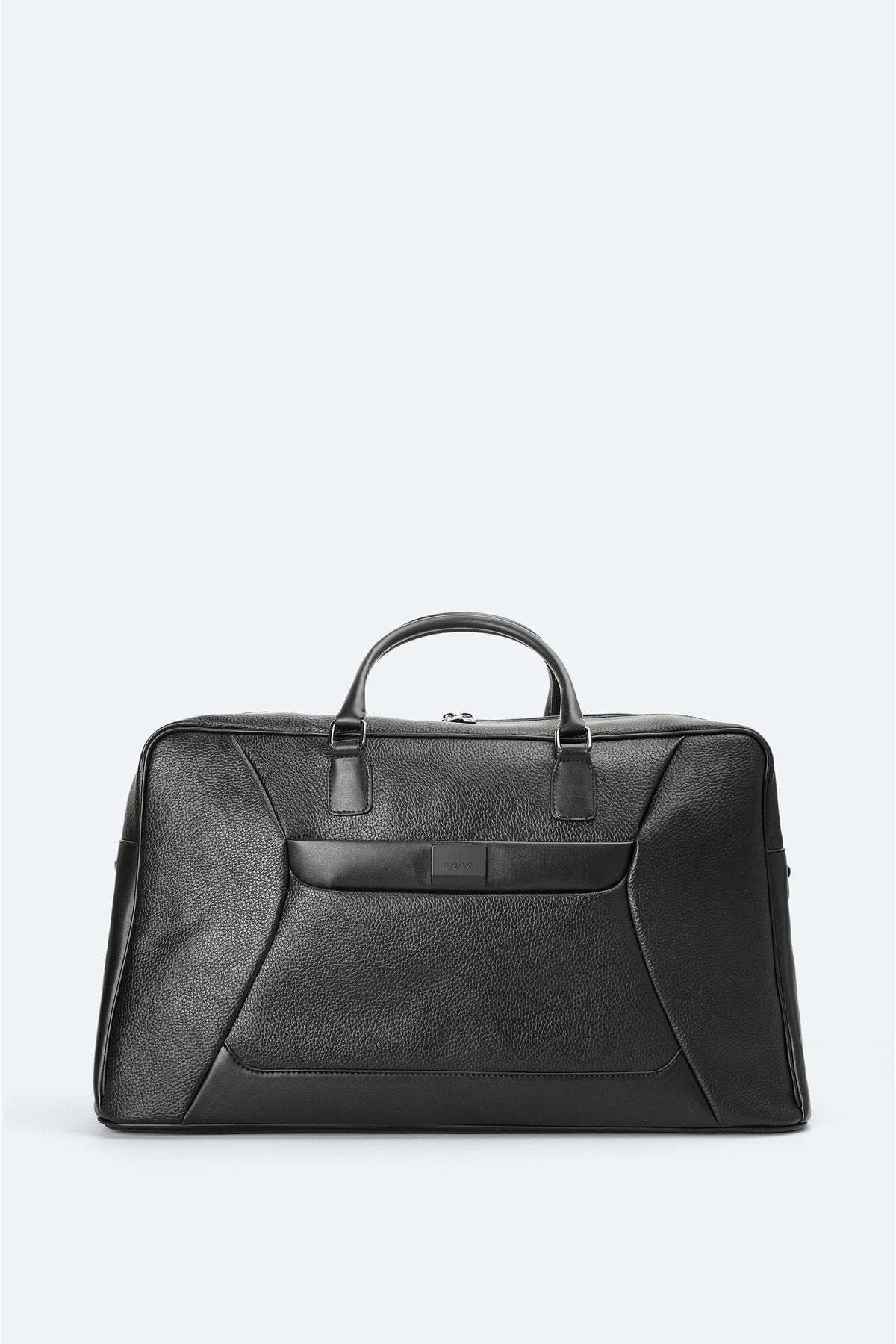 Avva-Men's Black Leather Look Travel Bag A41Y9106 1