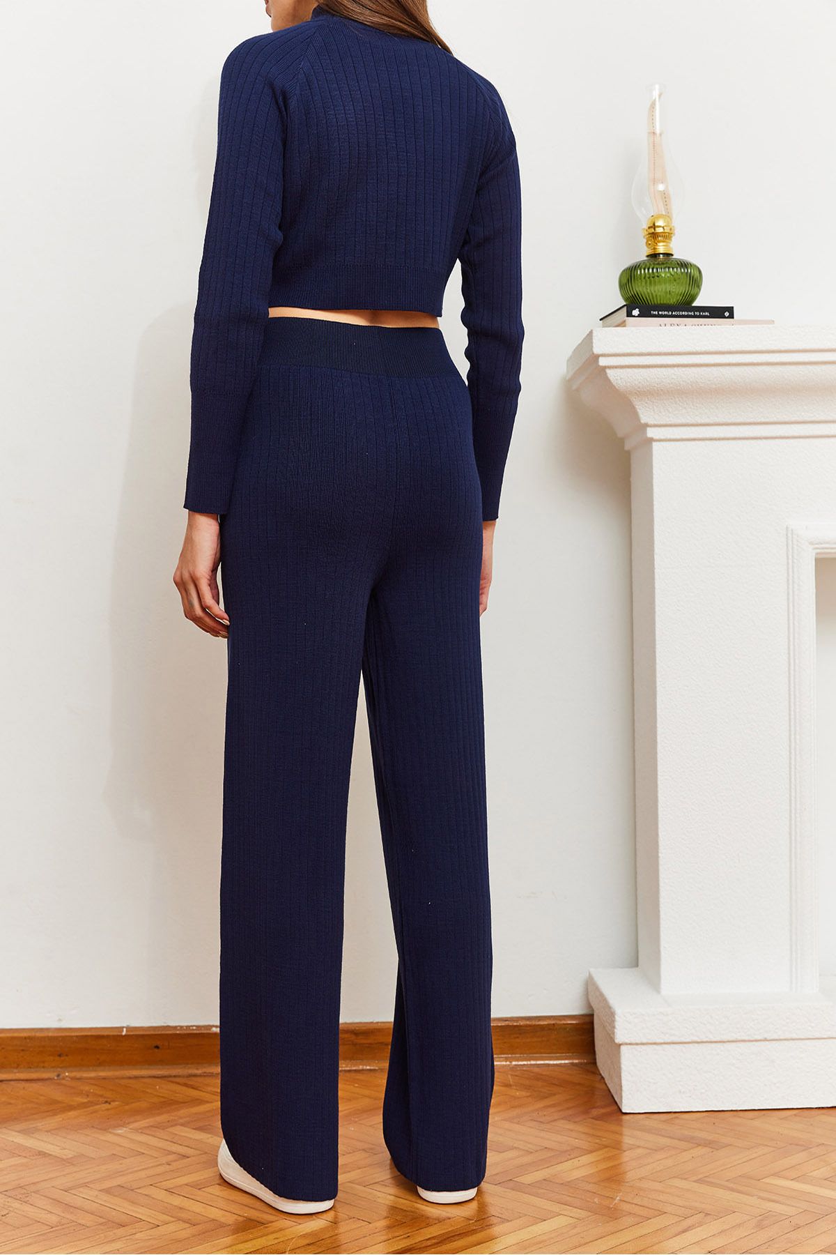 Bianco Lucci-Dámská Crop Corded Toe Detailní sada úpletu nahoře a dole 85001045 4