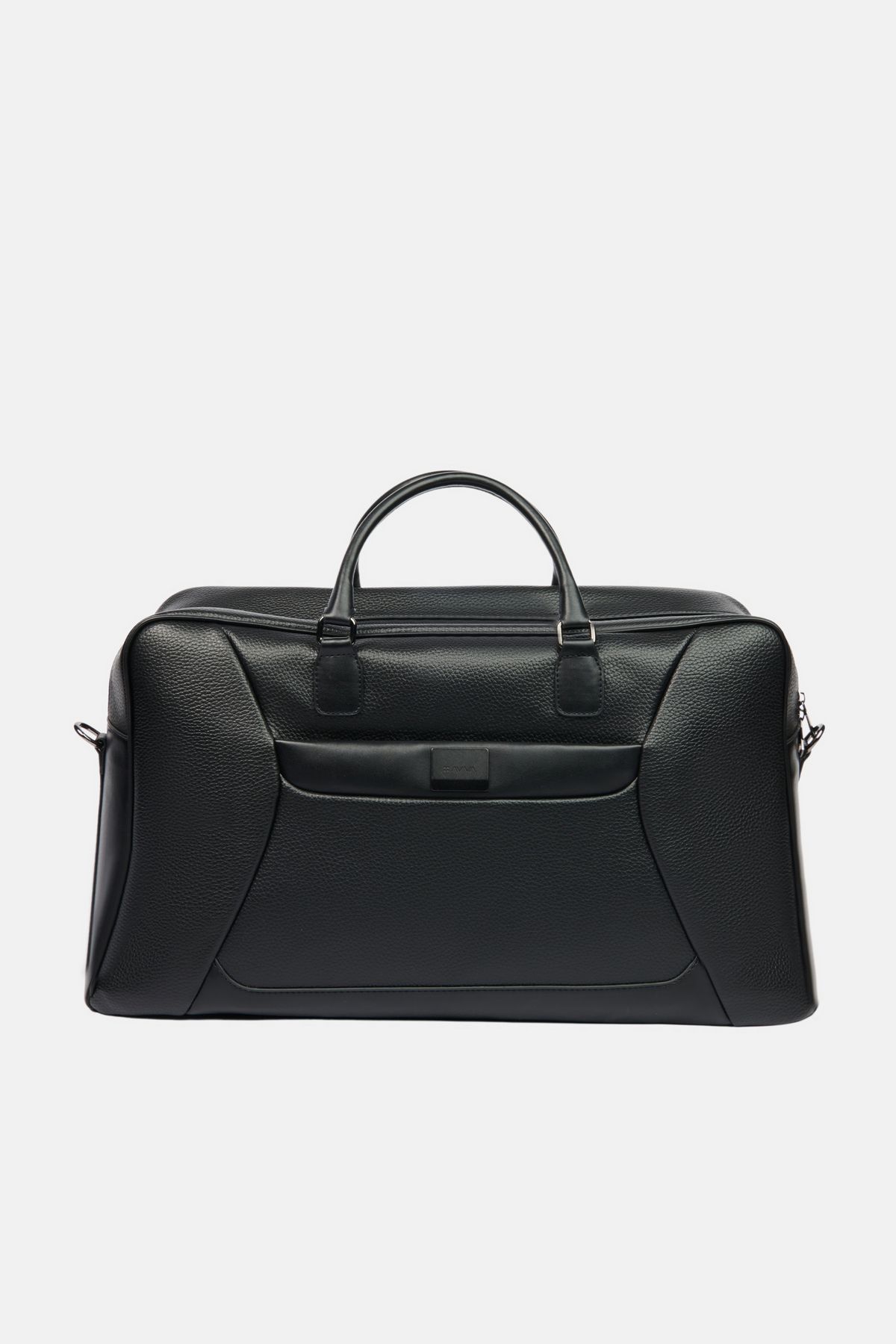 Avva-Men's Black Leather Look Travel Bag A41Y9106 2