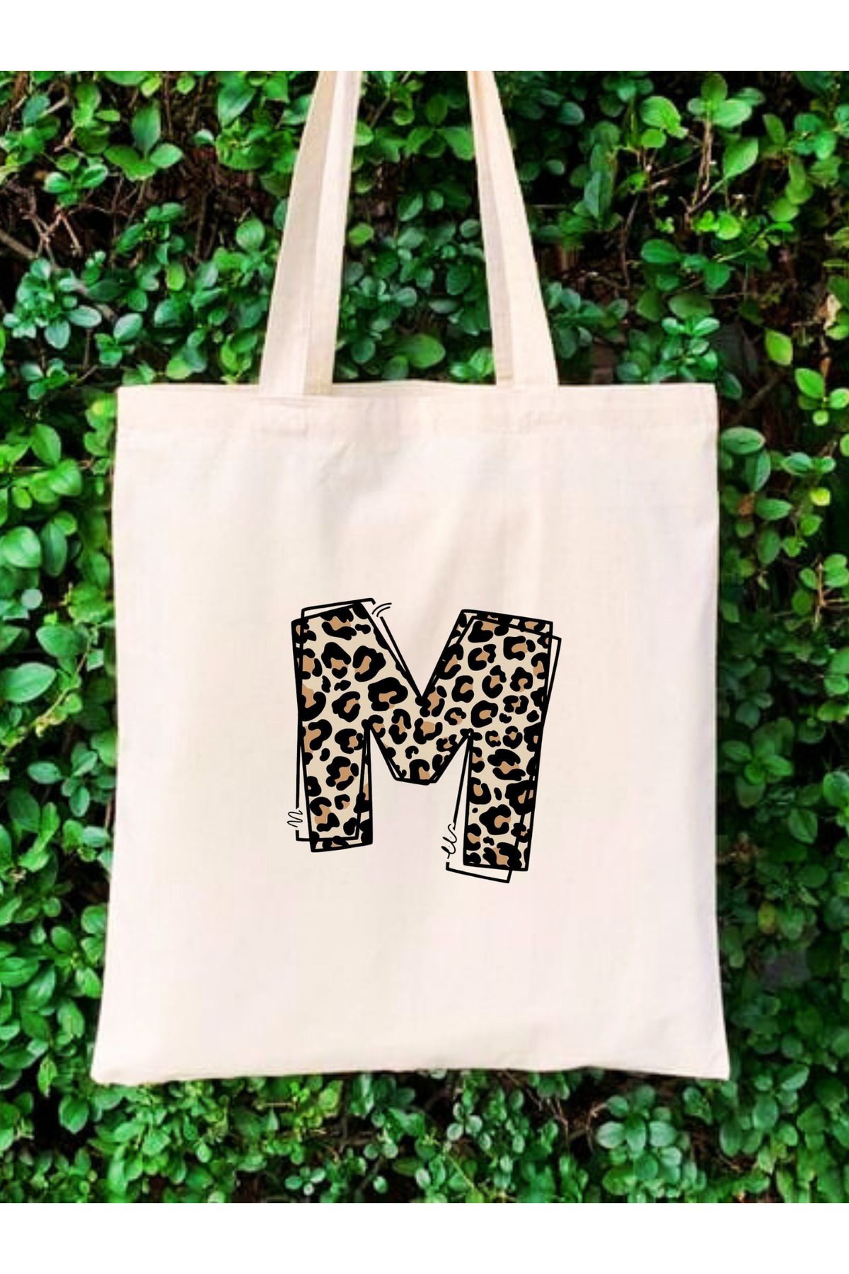 BİBANAPROMOSYON Leopar Bez Çanta, Y2K Leopard Pinterest Retro Unisex Bez Çanta Tote Bag