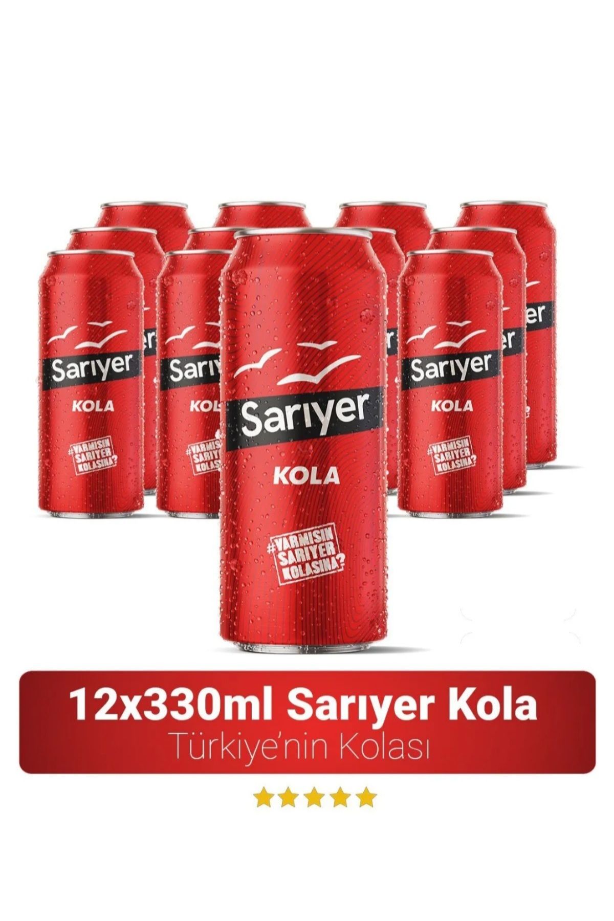 SARIYER Yiğit Meşrubat Kola 12×330 ml Teneke Kola