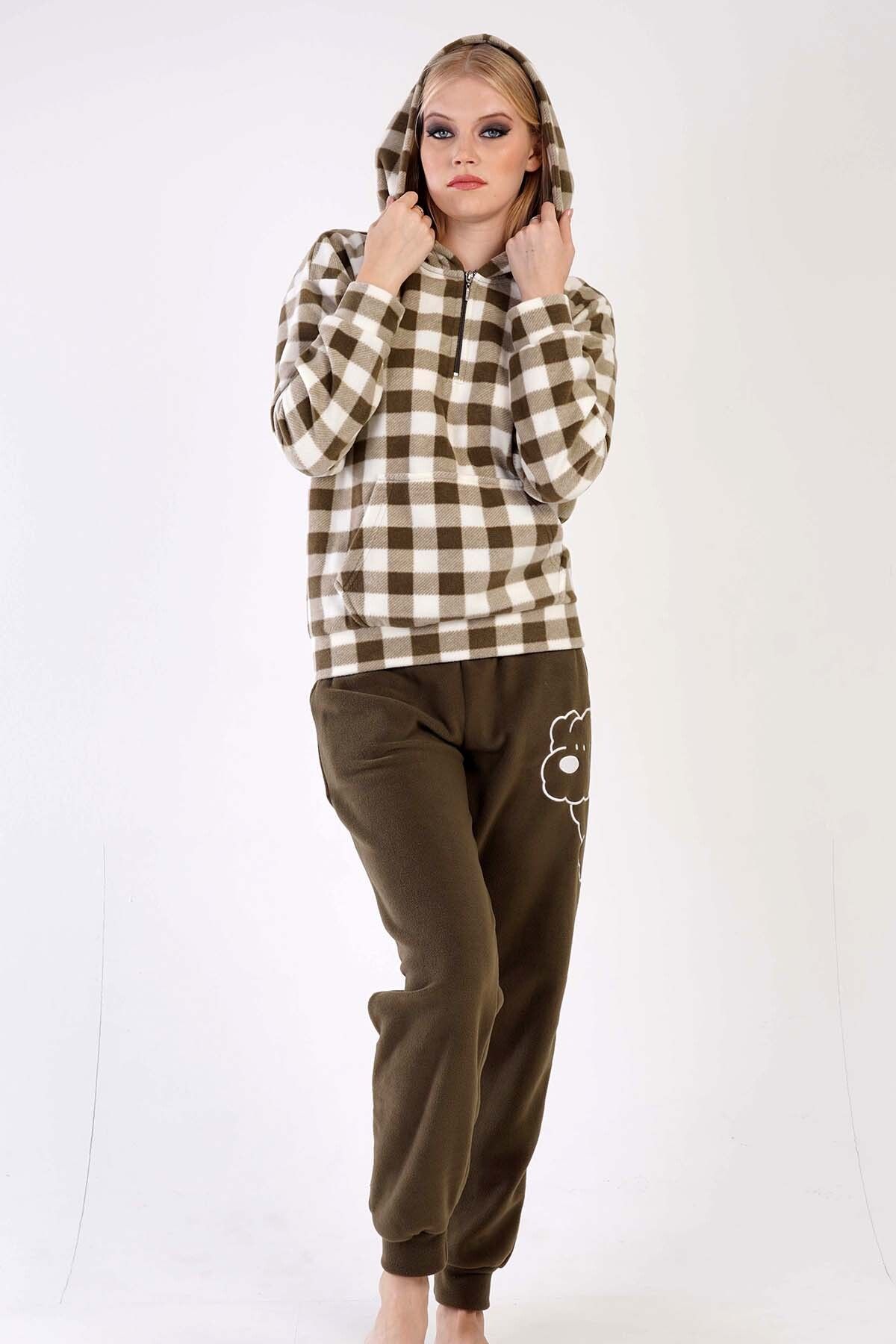 VİENETTA Kadın Polar Uzun Kol Pijama Takım , 304154