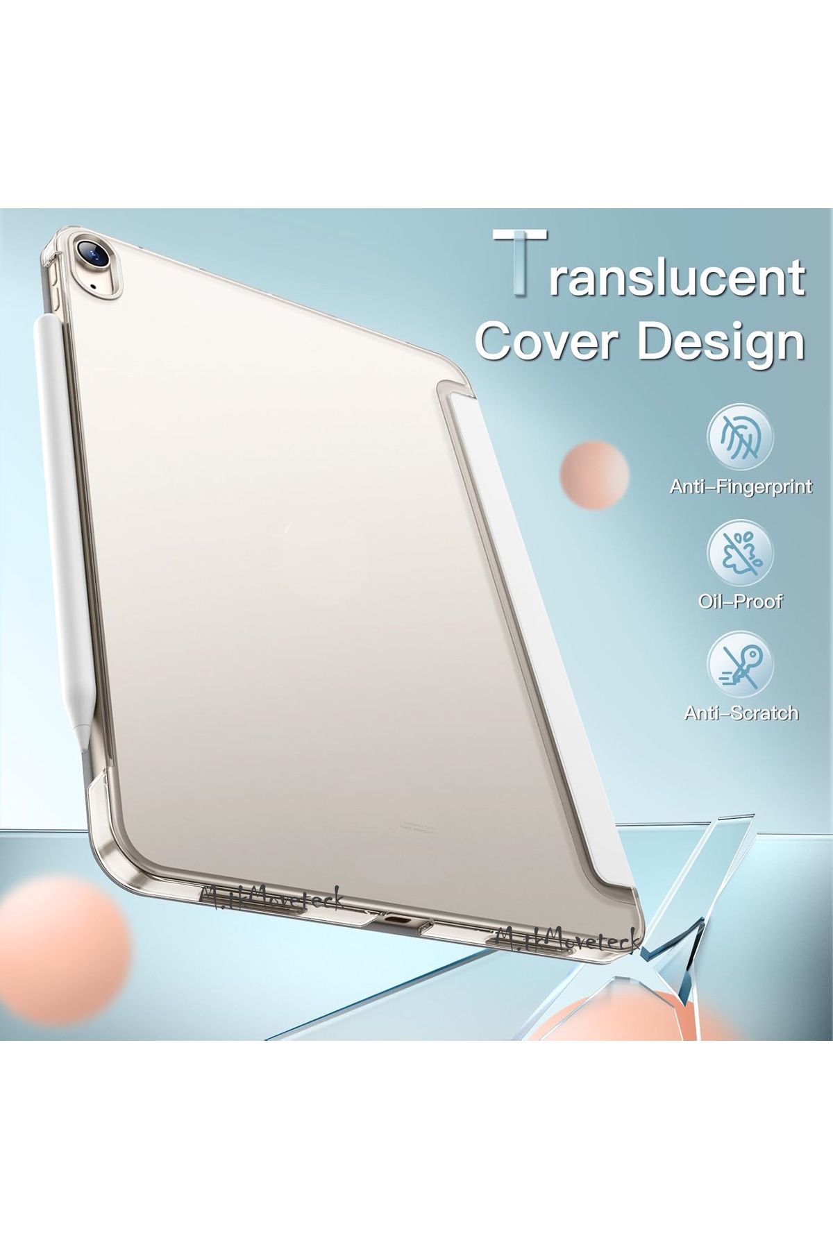 m.tk moveteck-Huawei Matepad Se 11'' Inch 2024 Case Smart Smart with Sleep Mode Stand Transparent Tablet Cover 3