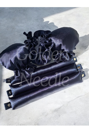 Golden Needle 3'lü Boneli Çıtçıtlı Bigudi Sosisi Isısız Saç Şekillendirici La...