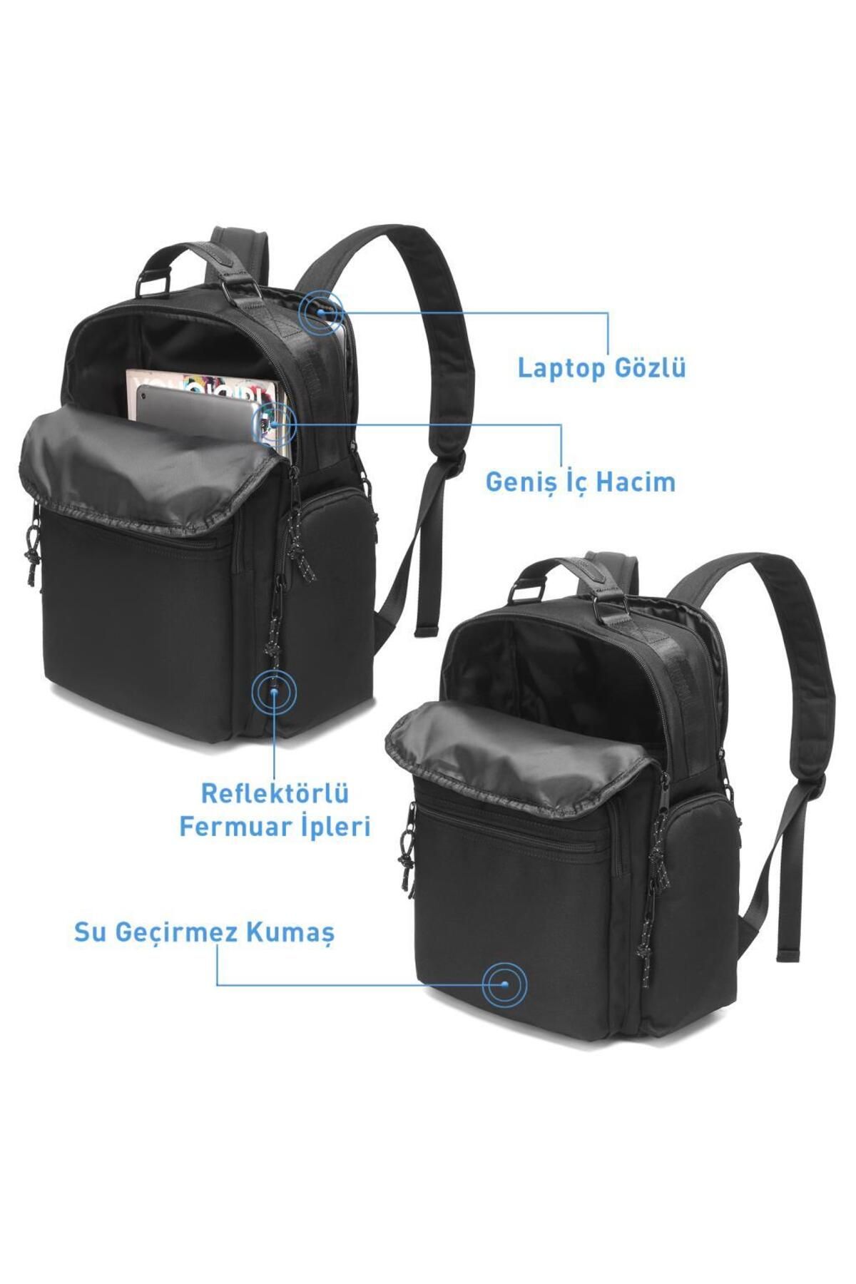 SMART BAGS-School Size Backpack with Laptop Compartment - 3124 5