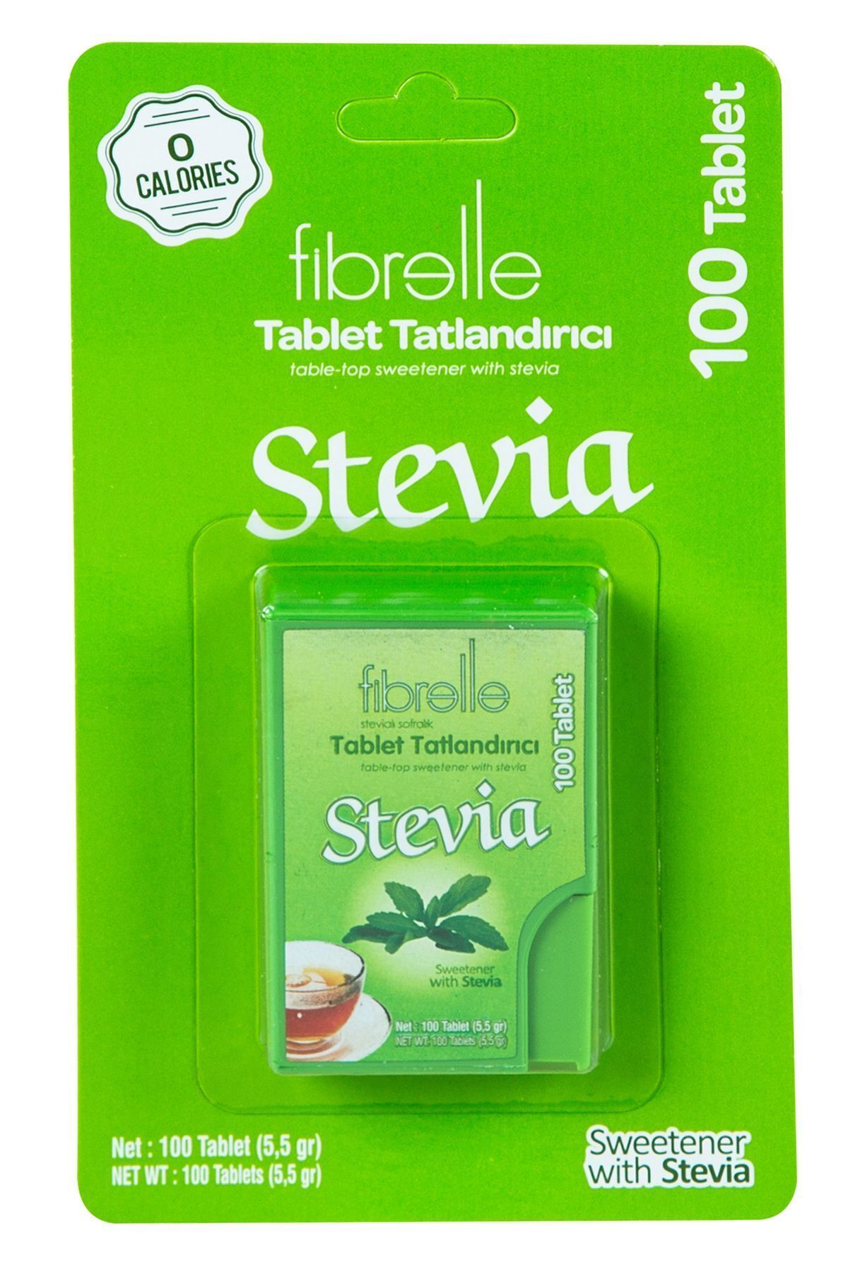 Fibrelle Stevialı Tatlandırıcı 100 Tablet