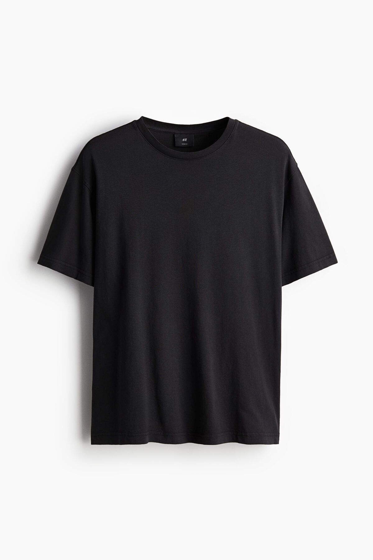 تی شرت مشکی مردانه شستشوی تناسب شستشو اورجینال H M H&M