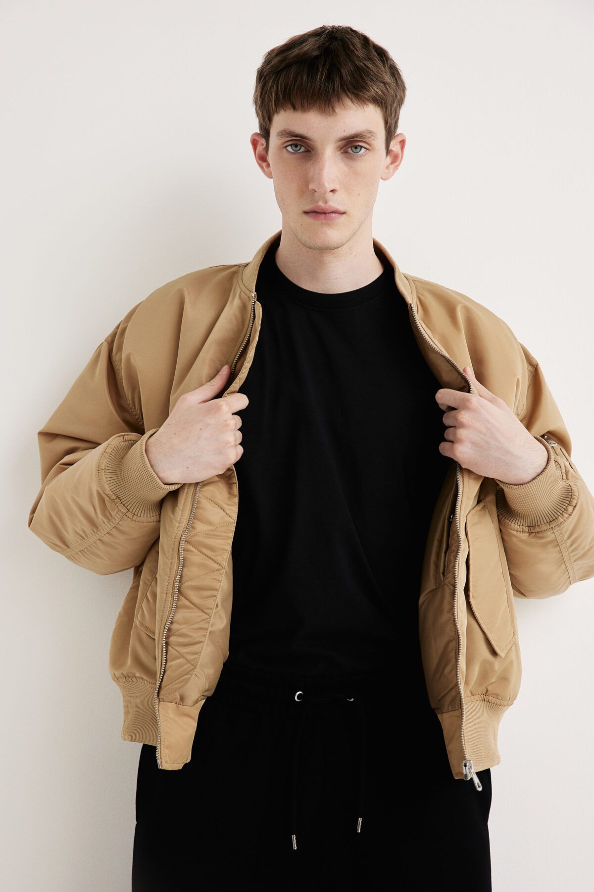 تی شرت مشکی مردانه شستشوی تناسب شستشو اورجینال H M H&M