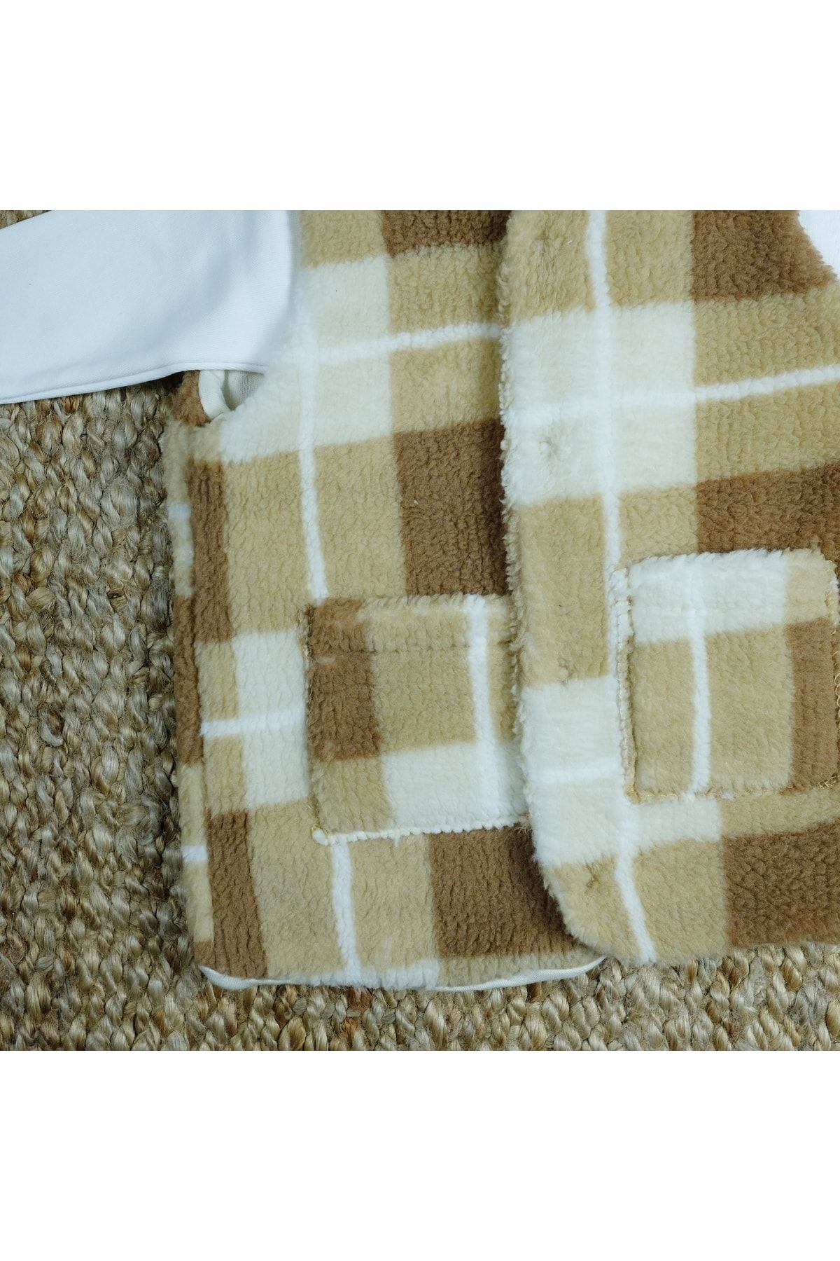 Flexi-Fleece Plaid Baby Vest 2