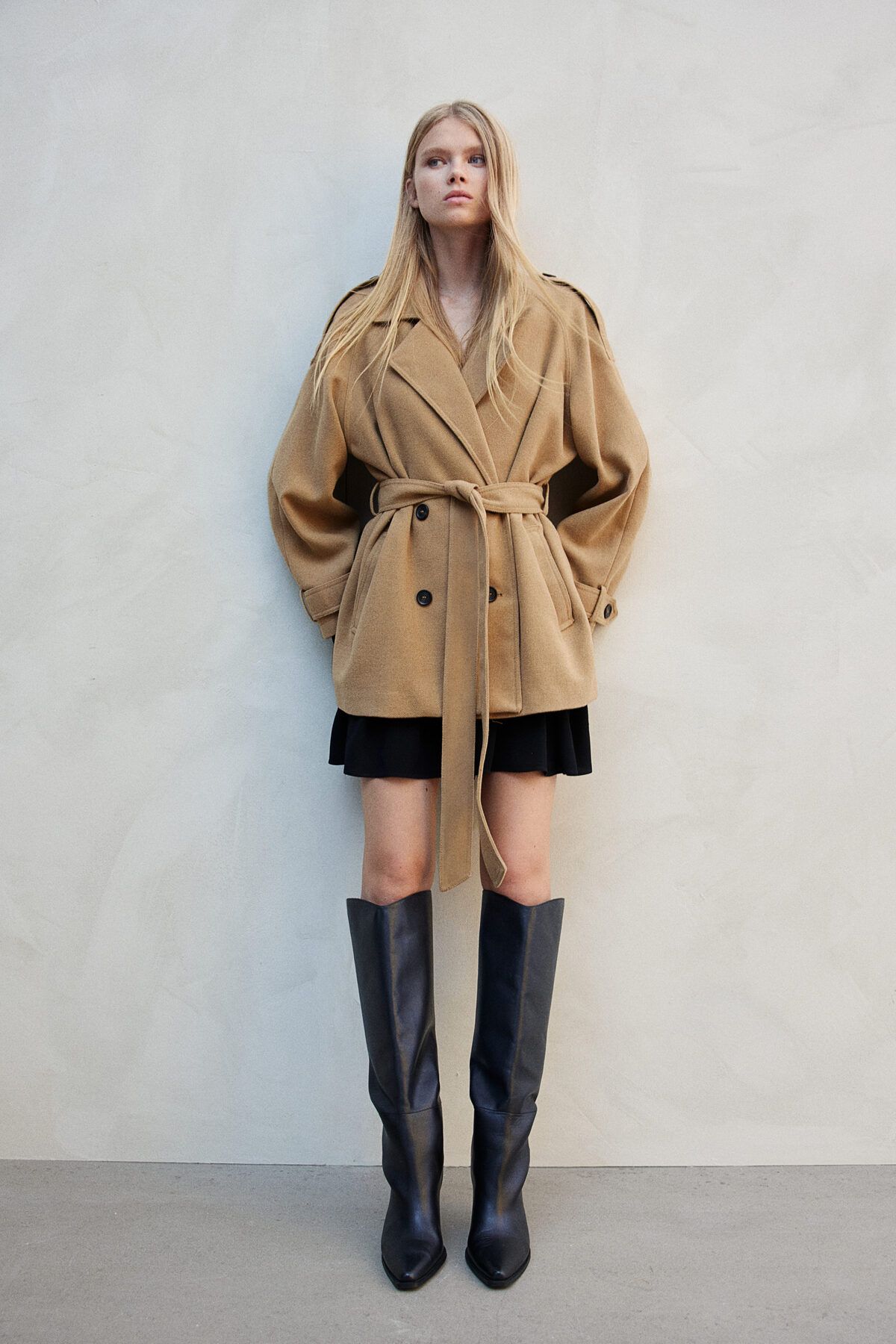 H&M-Short Sailor Coat with Felt 3