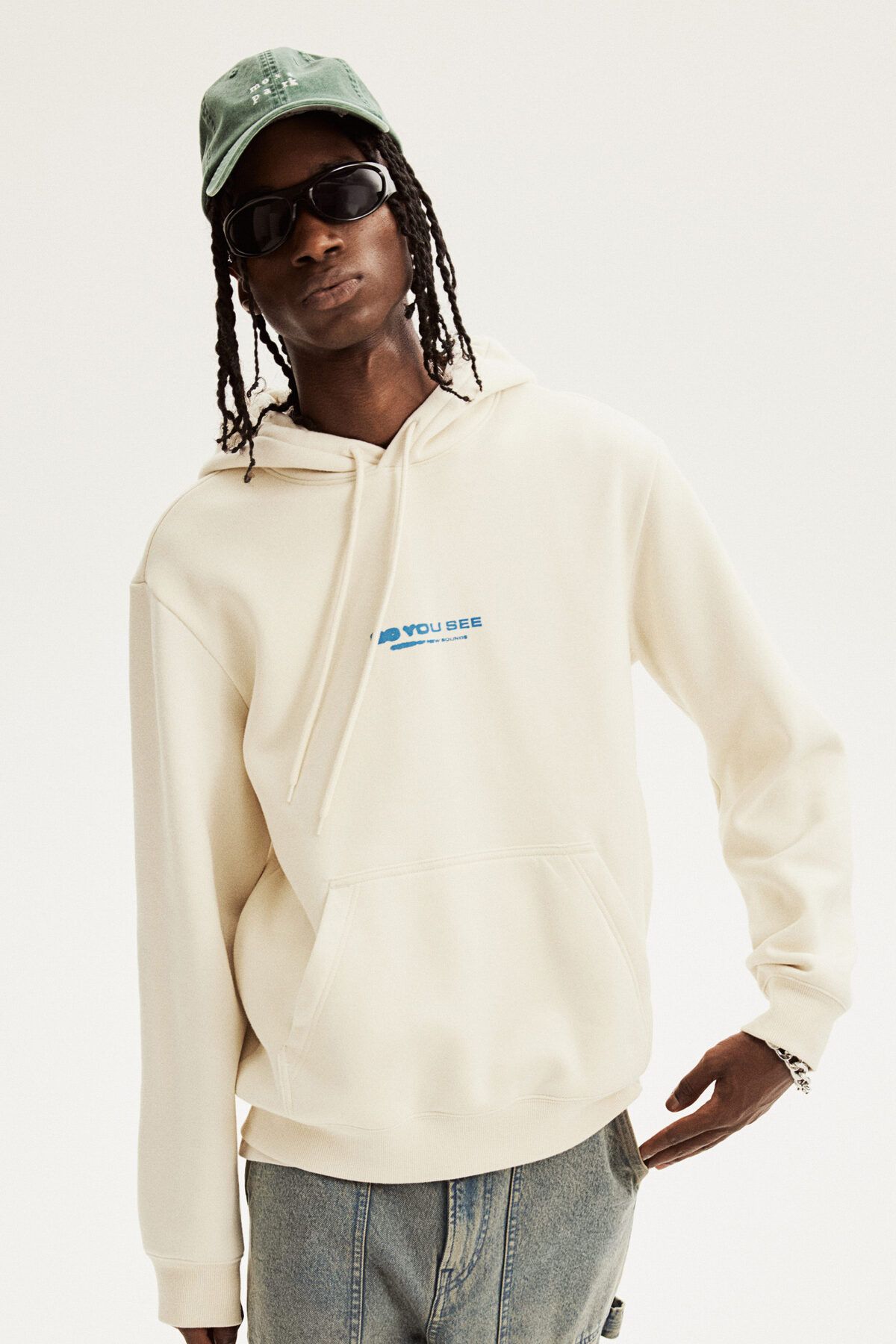 سویشرت نود مردانه هود متناسب به طور منظم بالا H M H&M
