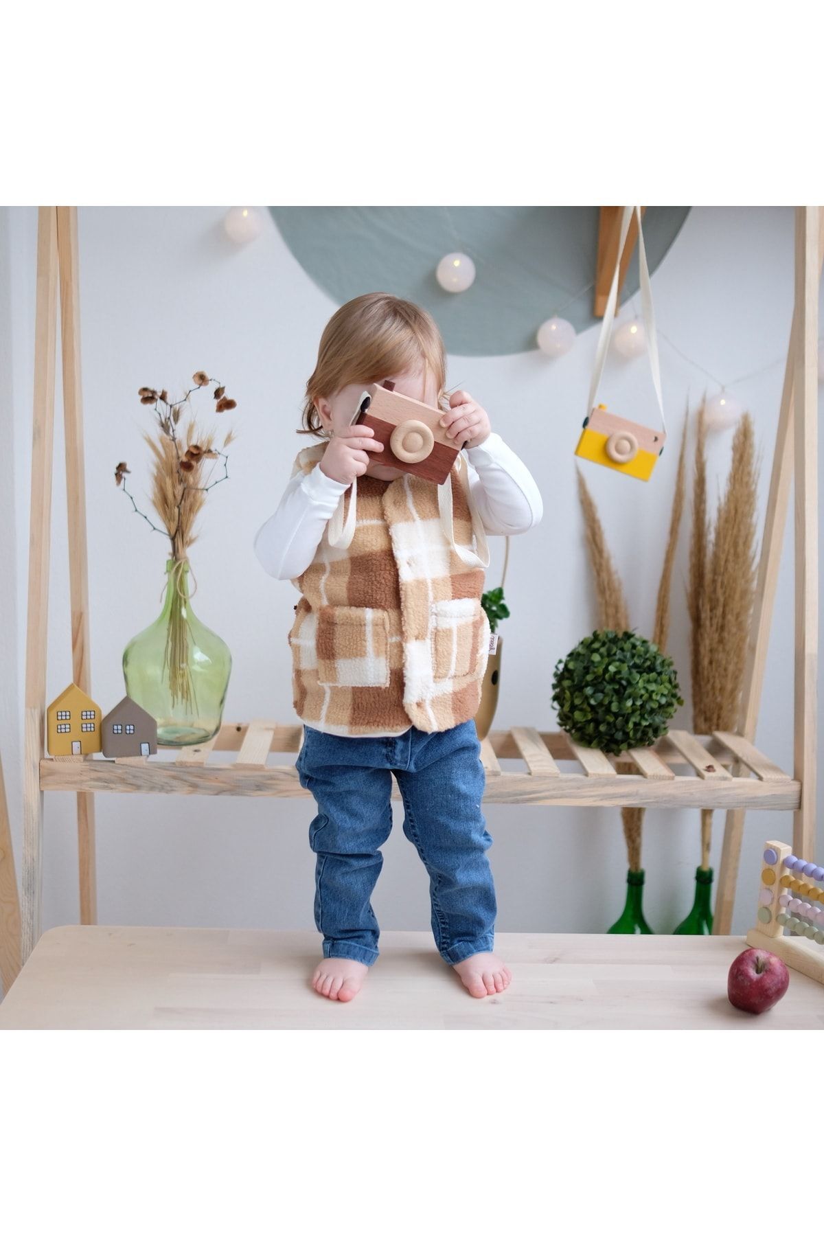 Flexi-Fleece Plaid Baby Vest 4