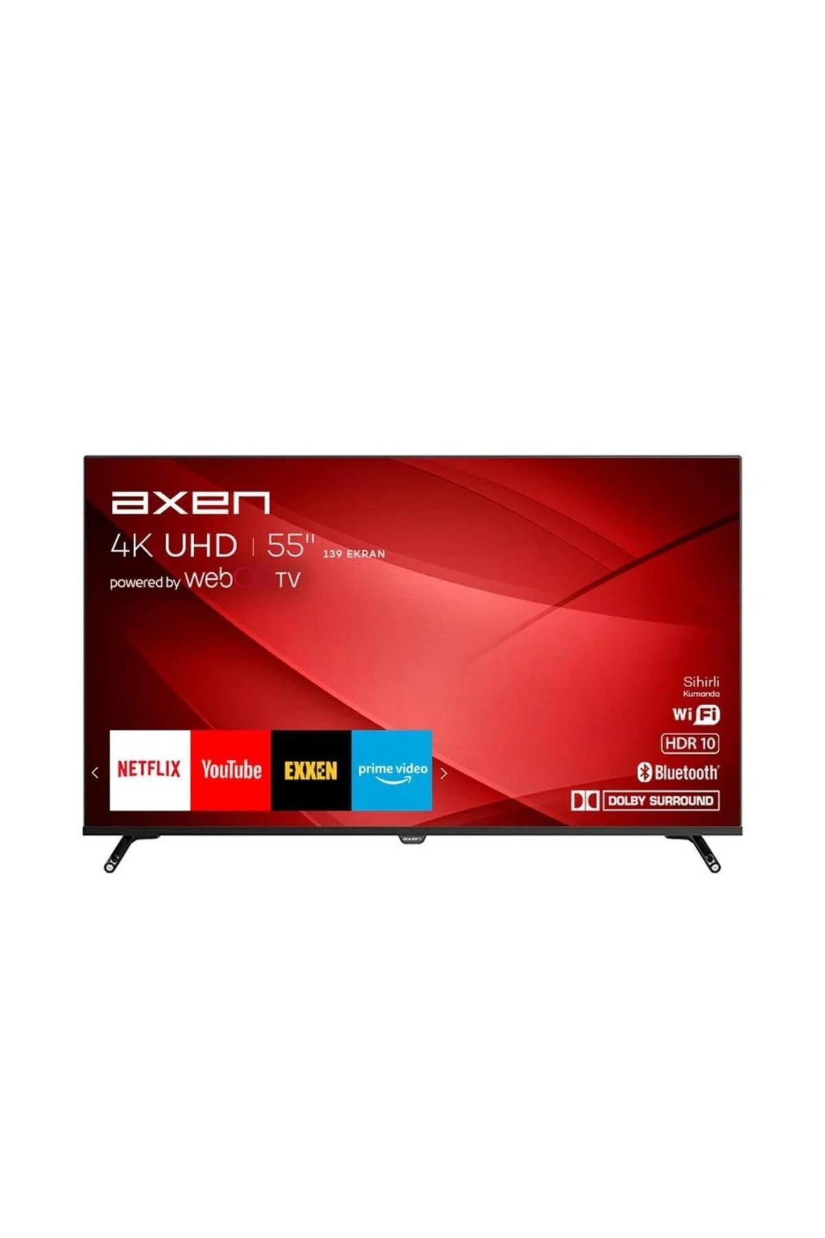 Axen AX55FIL243 55" 139 Ekran Uydu Alıcılı 4K Ultra HD WebOS Smart LED TV