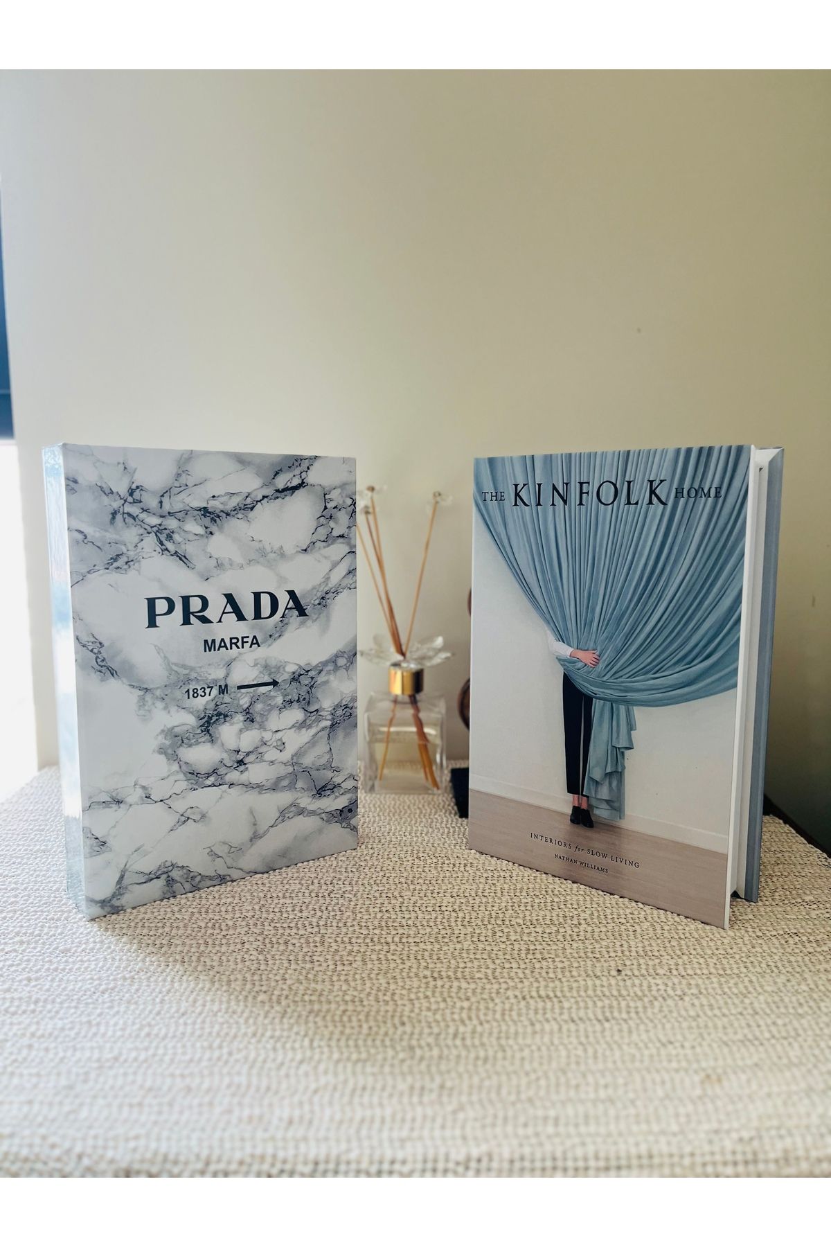 Saccura Decor-Set of 2 Decorative Books Box, Unique Patterned Set of 2 Decorative Books Box 3