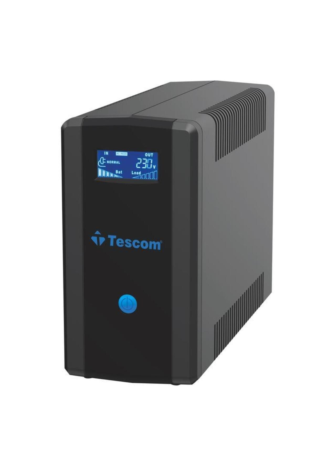 TESCOM Leo 1200 Va (2X12V 7AH AKÜ) Line Interactive 5/10 Dk Ups