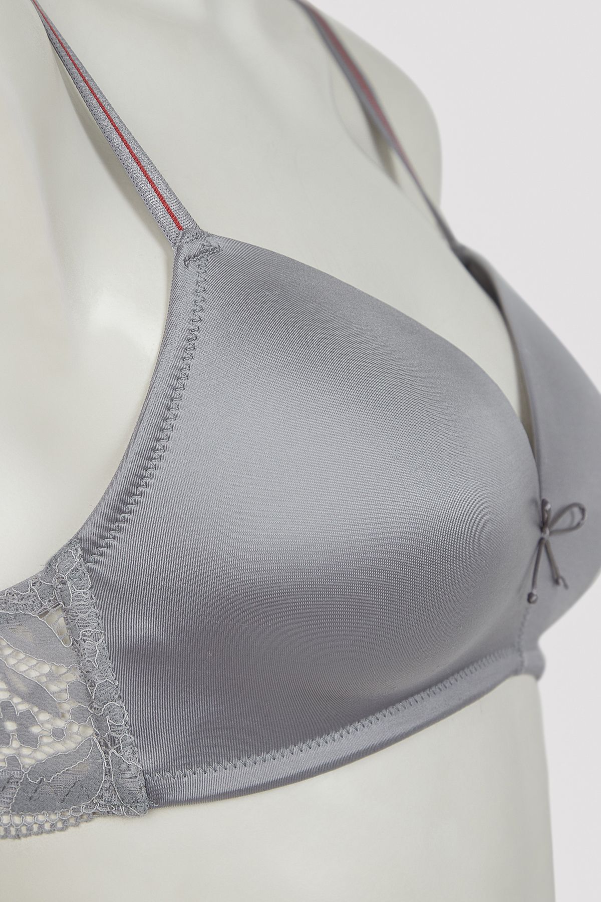 Penti-Cozy Glossy Gray Bra Without Micro Underwire 4