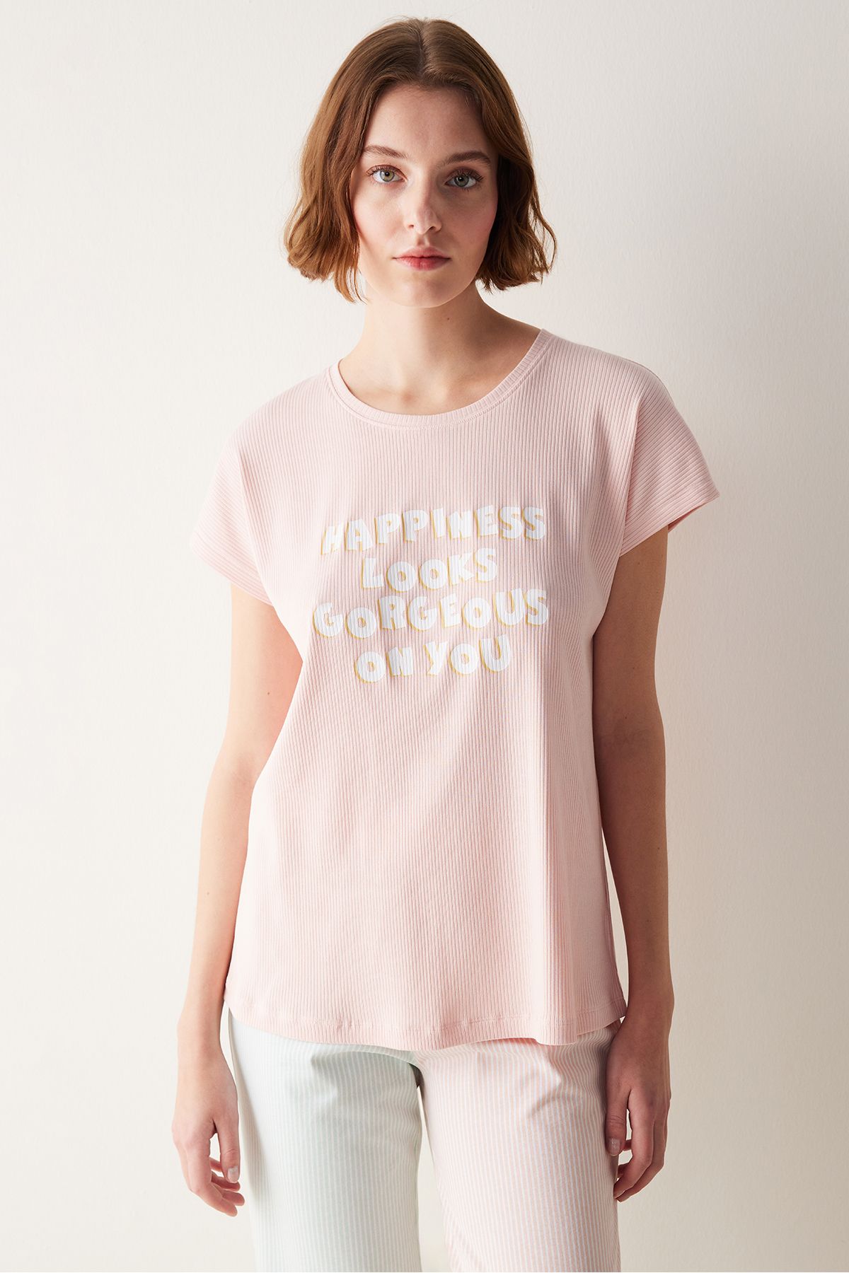 Penti-Happiness Pink T-Shirt Pajama Top 2