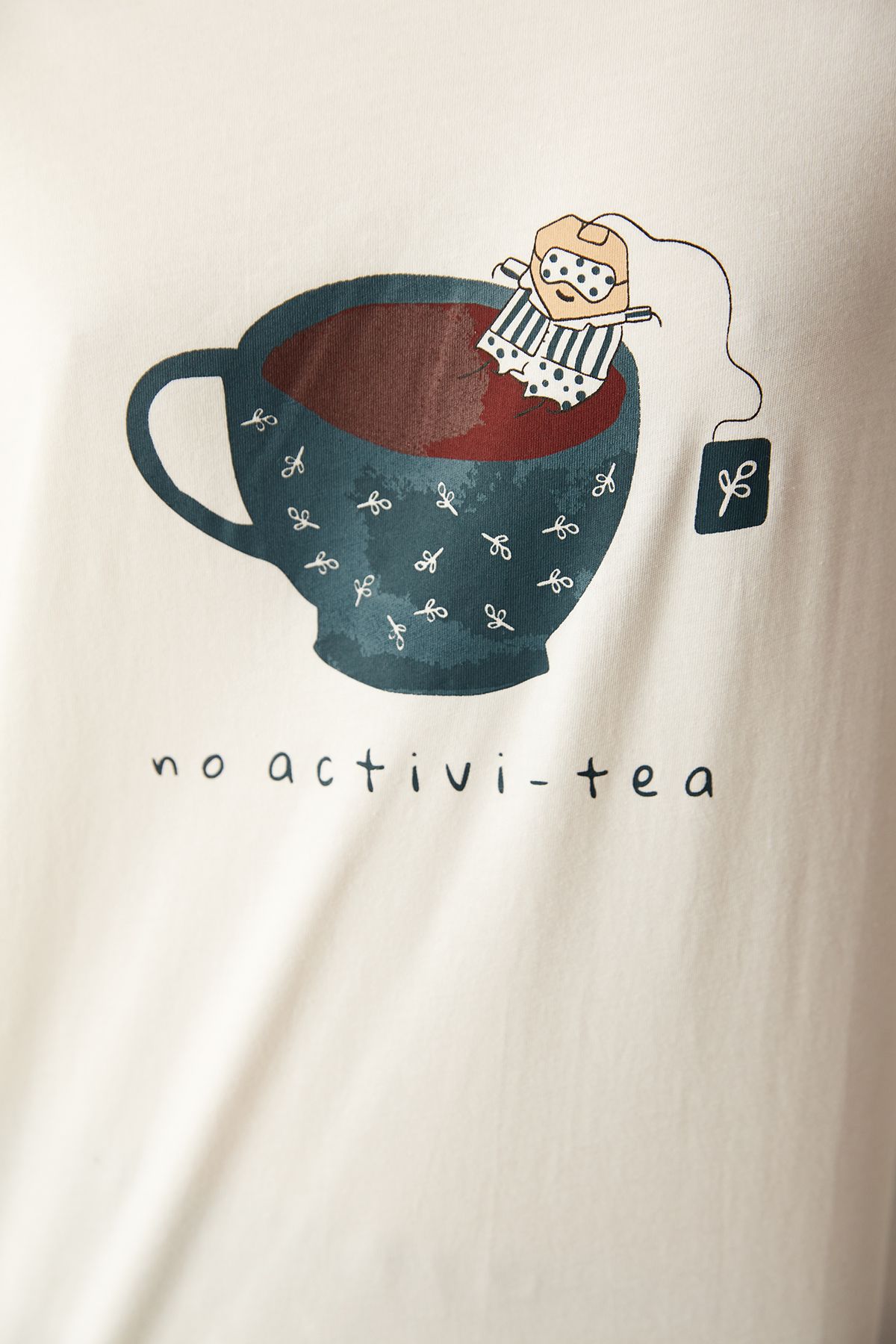 Penti-Activi-Tea Slogan Printed Pajama Set 5