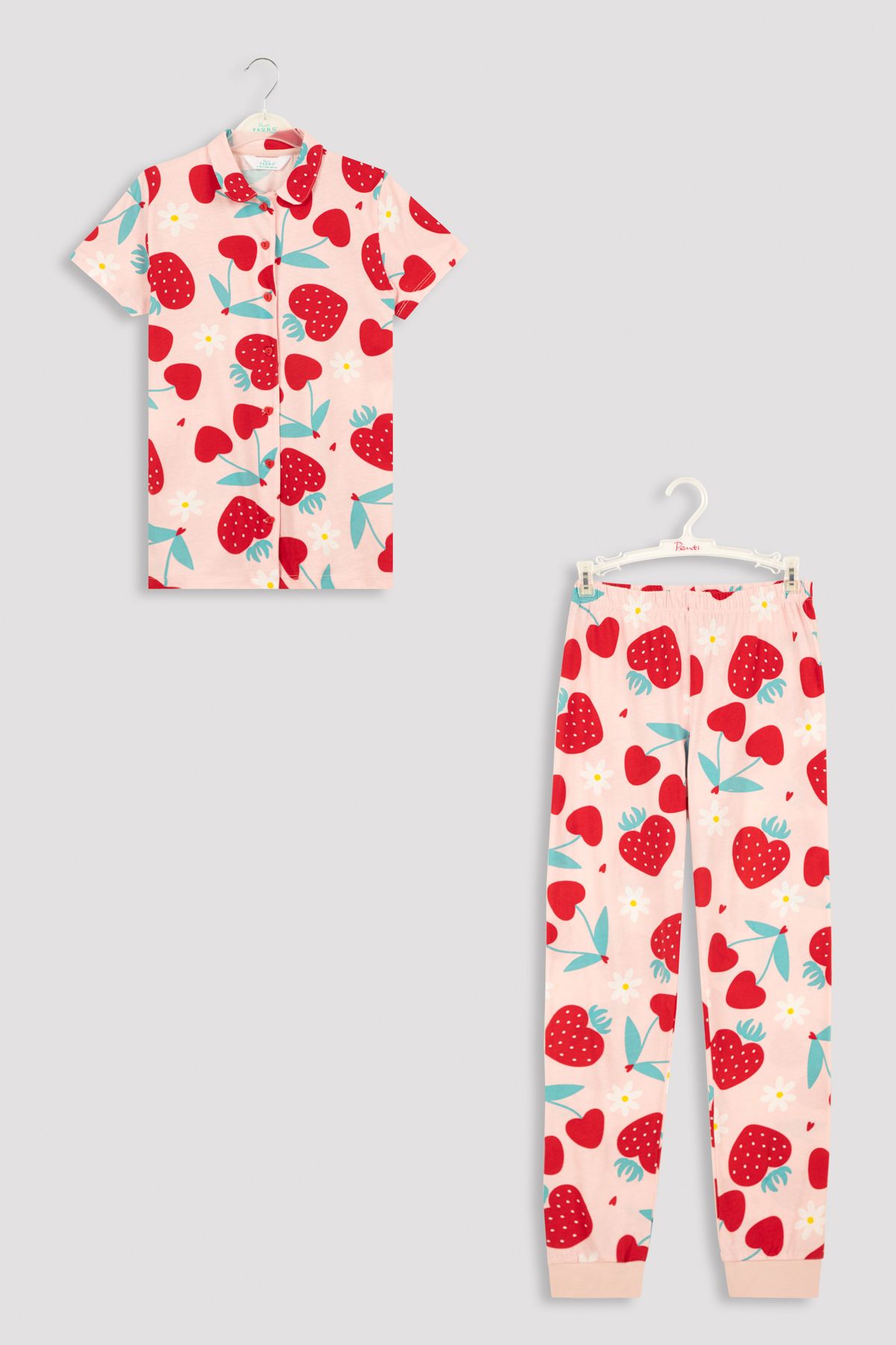 Penti-Girl's Big Berry 2-Piece Shirt Pajama Set 6