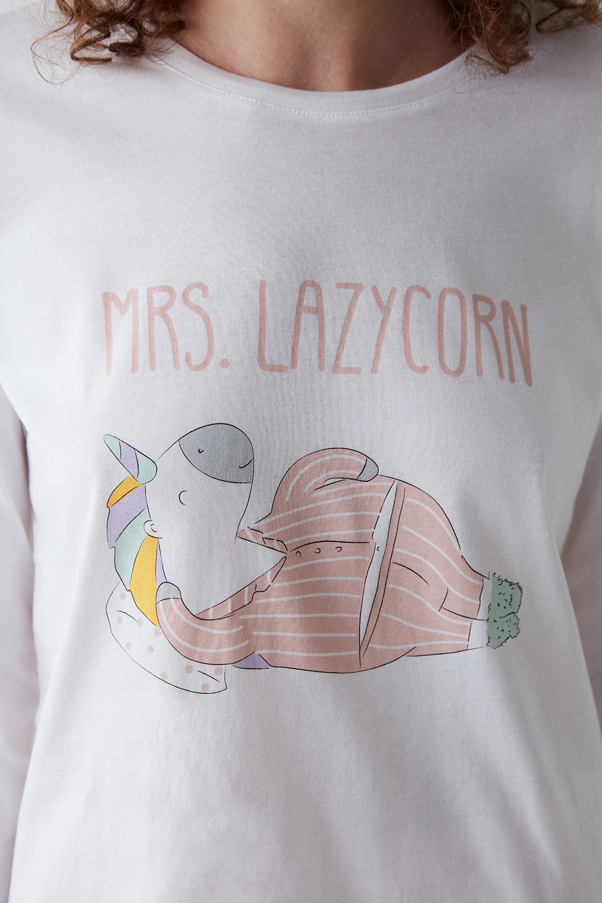 Penti-Lazycorn Printed Pink Pajama Set 5