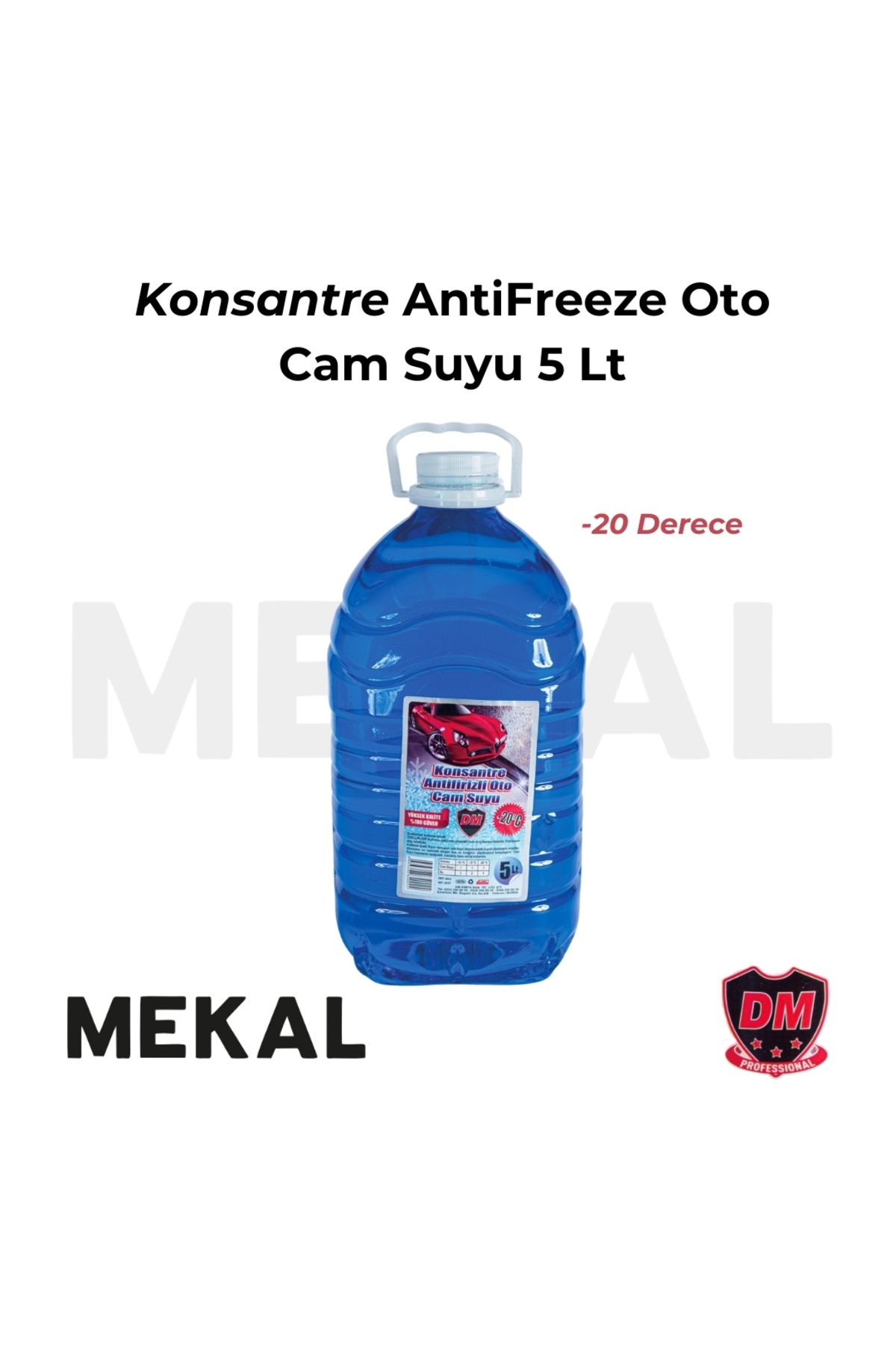 DM Konsantre Antifrizli Oto Cam Suyu (-20 Derece) 5 Litre