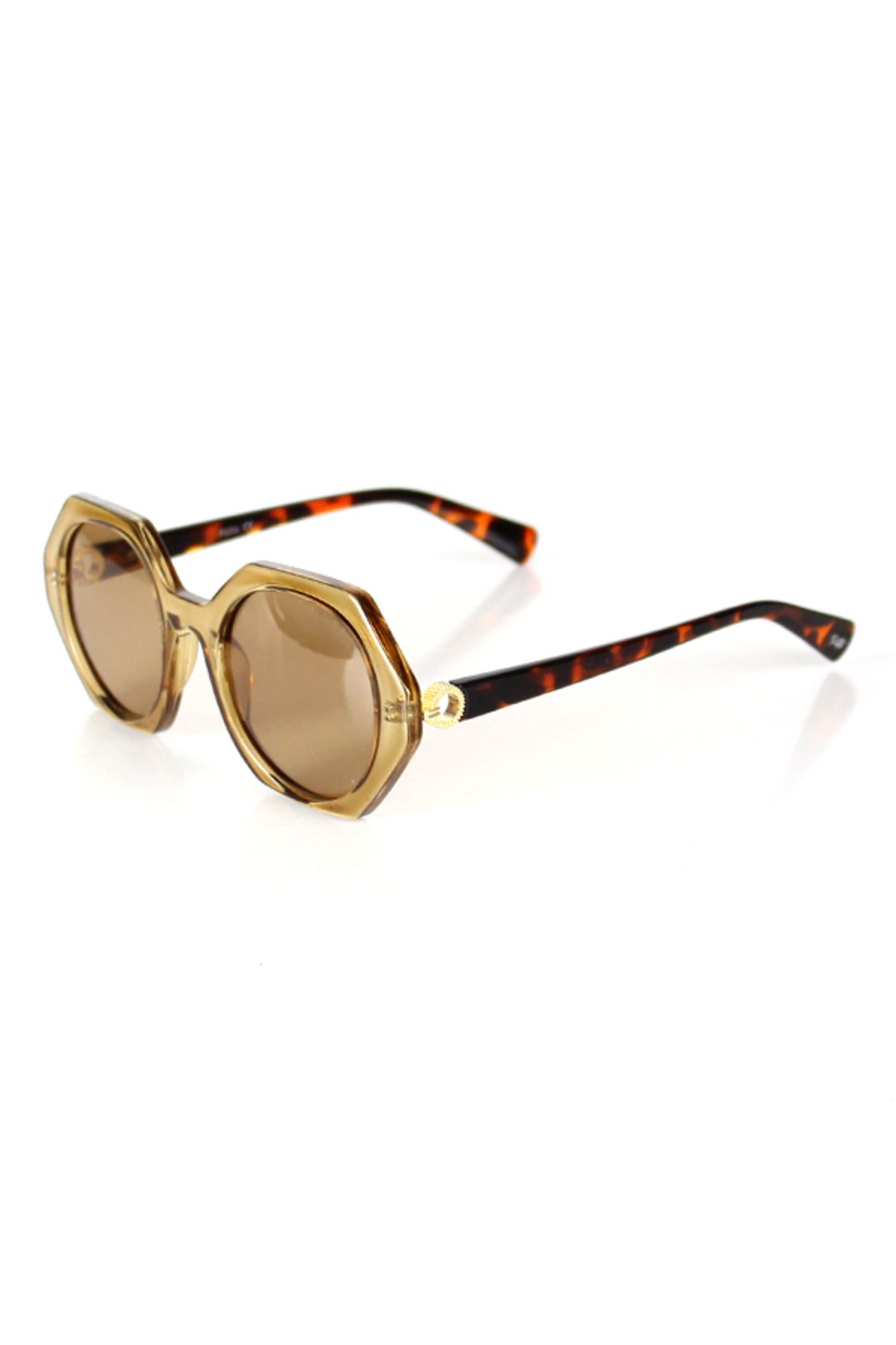 PETİTO-Fenndi Nude Leopard Brown Sunglasses 1