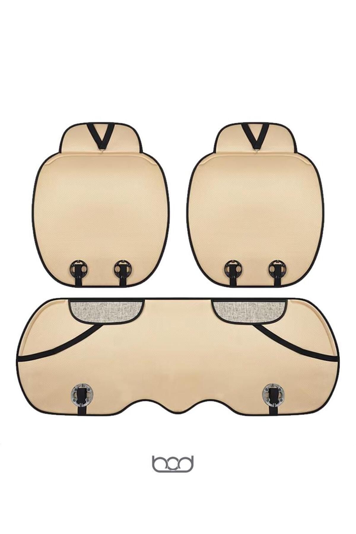 Bod Keten Terletmez Oto Koltuk Minderi Seti Koltuk Koruma Kılıfı Yalı Serisi Ön Arka Set Taba fotoğrafı 5 (önizleme)