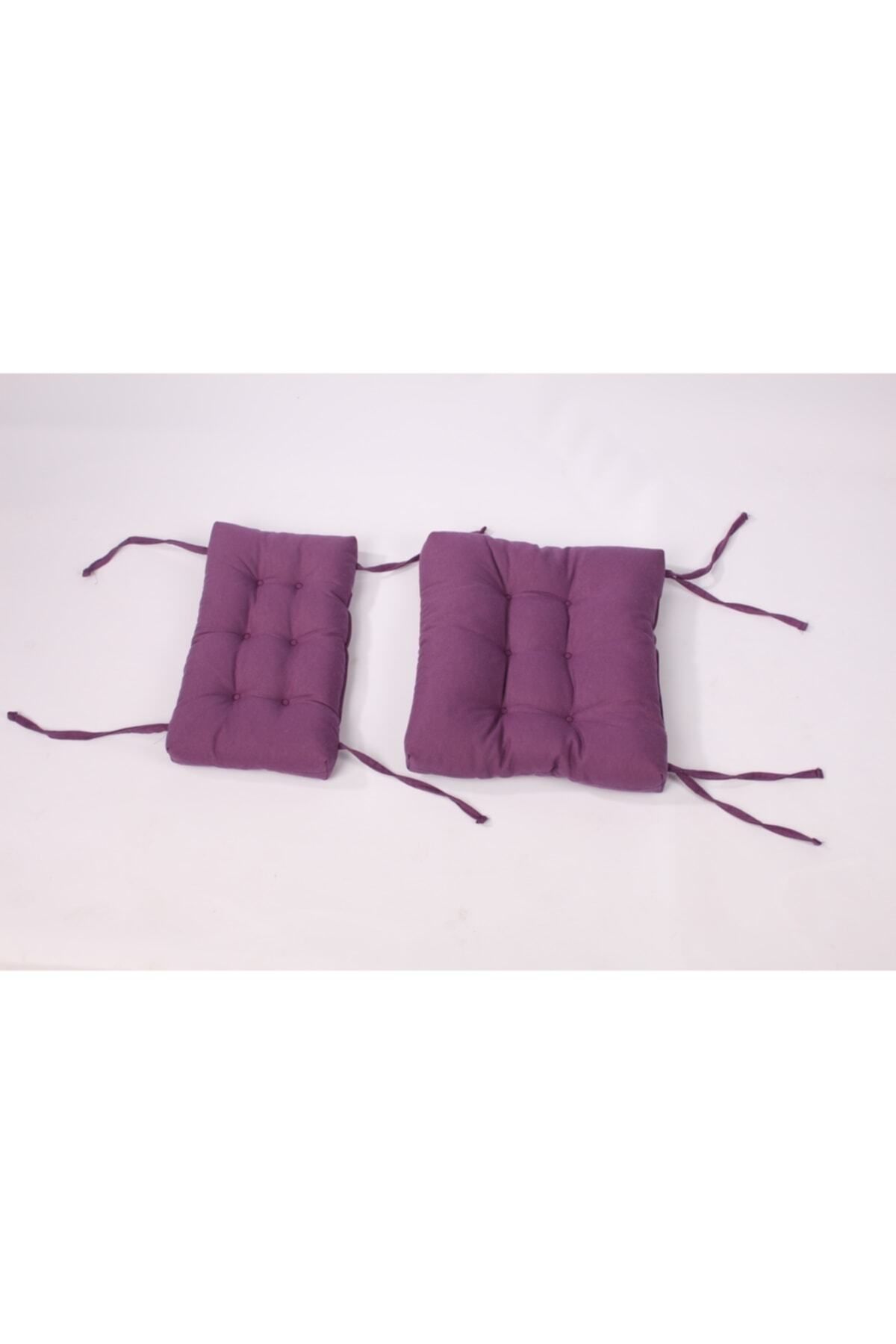 ALTINPAMUK-Scaun de grădină de bucătărie Bistro violet - Pernă cu spătar 4