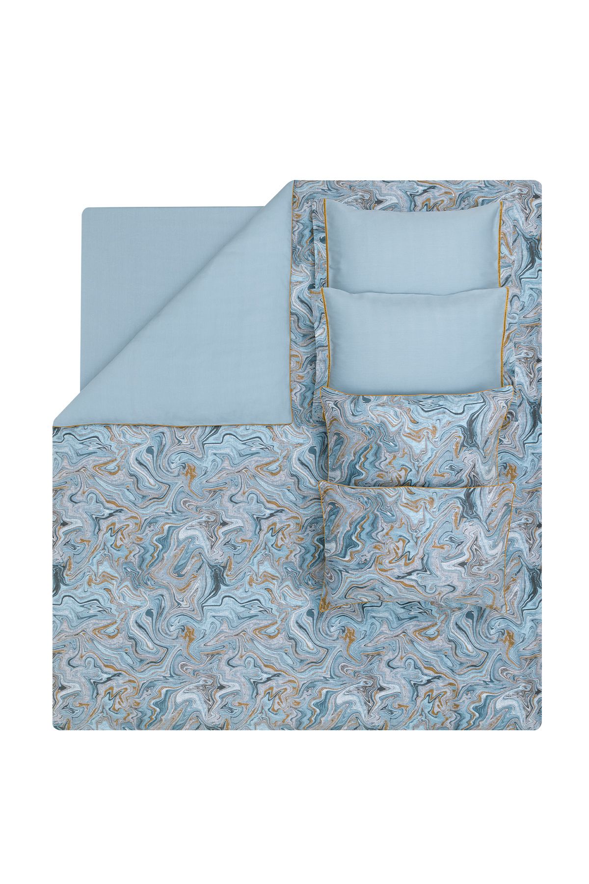 Yataş-Set cuvertură de pilota din satin din catifea dublu Charme Vina Mint 4