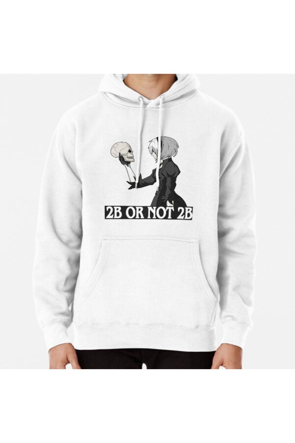 Hvit Stein Hanorac Imprimat 2b Sau Nu 2b Unisex - M