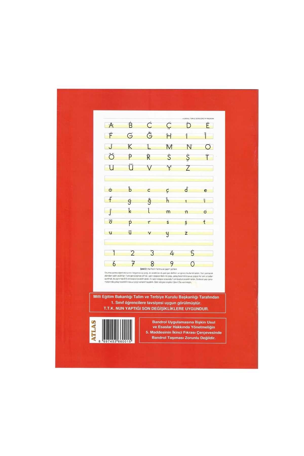 Atlas-Elementary 2024 New Standard Writing Pads Suitable for Line Ranges 3 Pieces 5