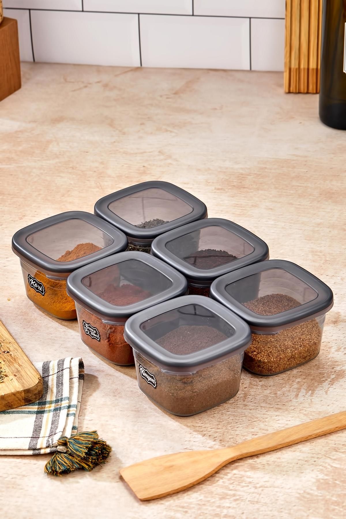 Okyanus Home-Storage Container with 6 Labels 0.55ml 5
