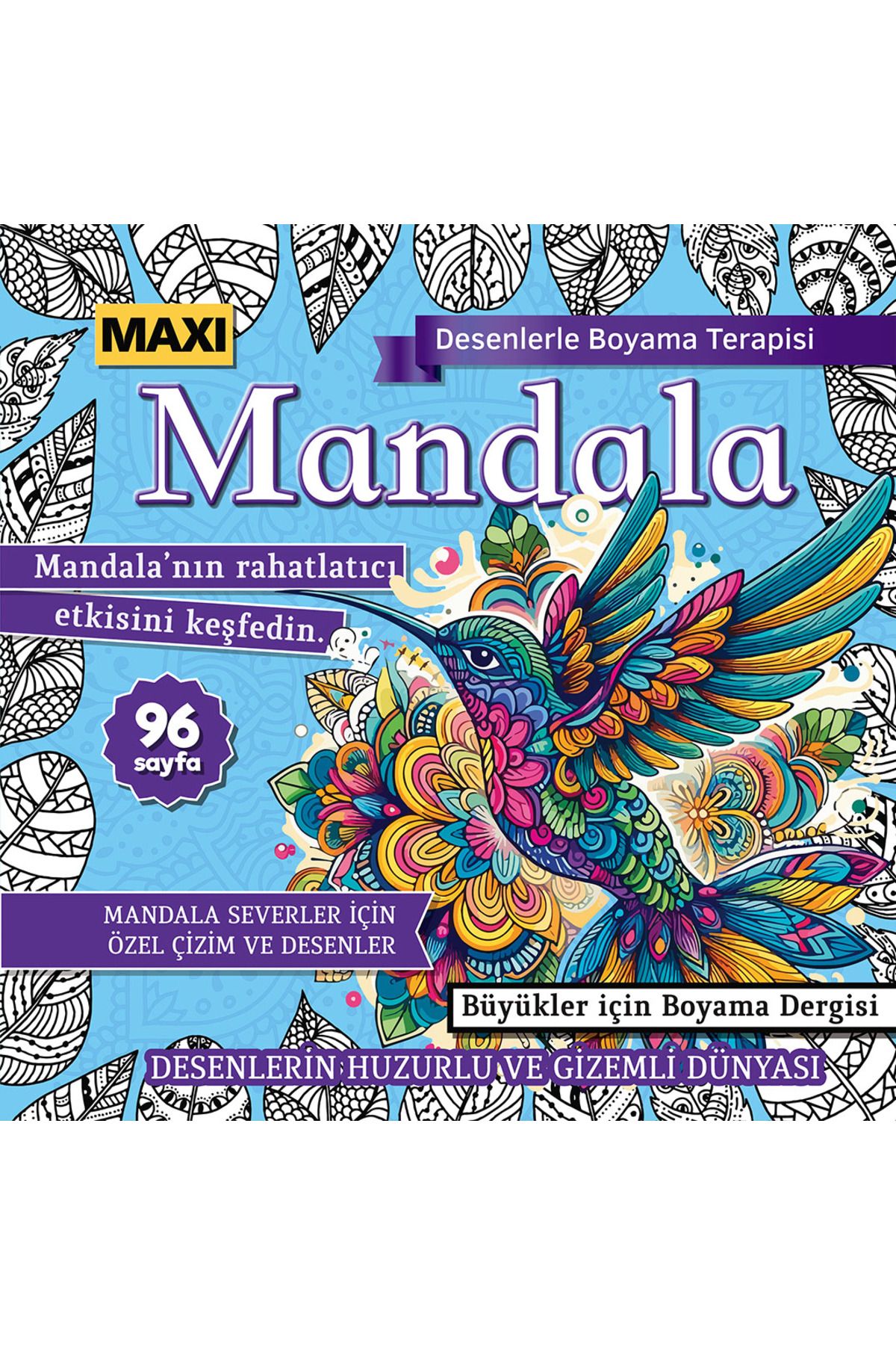 MAXİ Maxi Mandala Desenlerle Boyama Terapisi 014