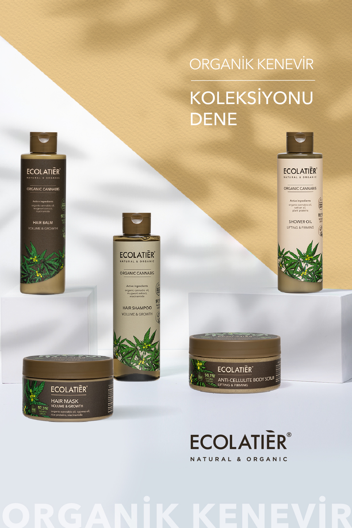 Selülit Karşıtı Vücut Peelingi Organik Kenevir Yağlı Sıkılaştırıcı 300 g — TYC3GJJCSN171103347487541 — تصویر 6 از 6