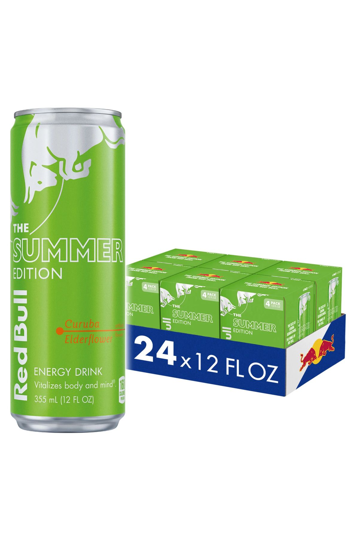 Red Bull Yeni Summer Edition Cruba ve Mürver Çiçeği Aromalı 250 ml x 24 Adet