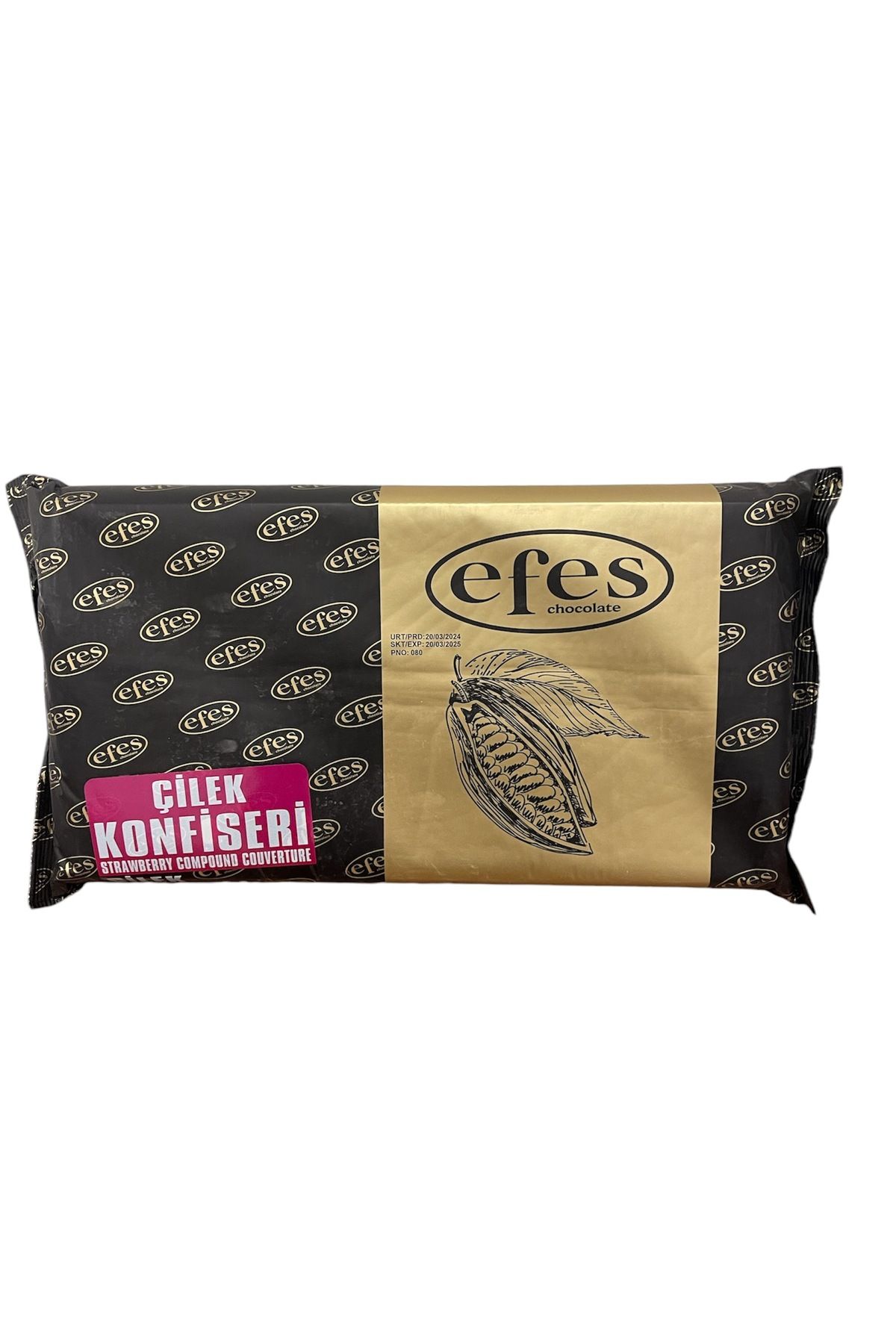 EFES ÇİKOLATA ÇİLEK AROMALI KONFİSERİ 2,5 KG.