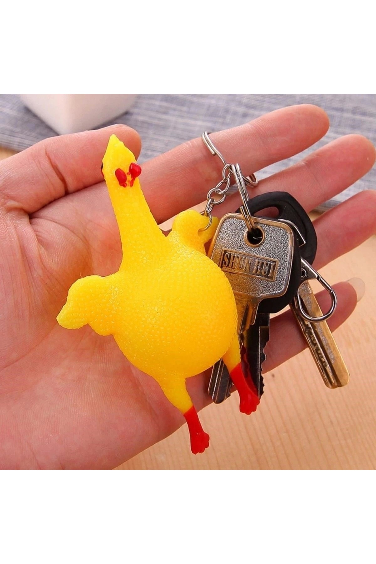 Epilons-Egg Laying Fun Chicken Keychain 5