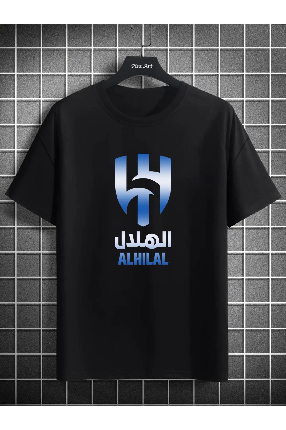 Pisa Art Al Hilal Degrade Geçişli Özel Tasarım Taraftar T-Shirt
